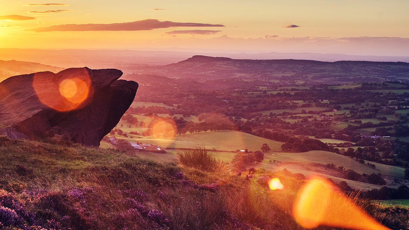 Mountain Morning Sun Light Nature