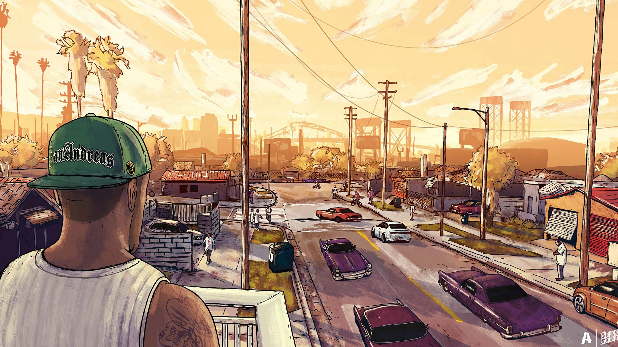 San andreas, Grand theft auto artwork, Gta