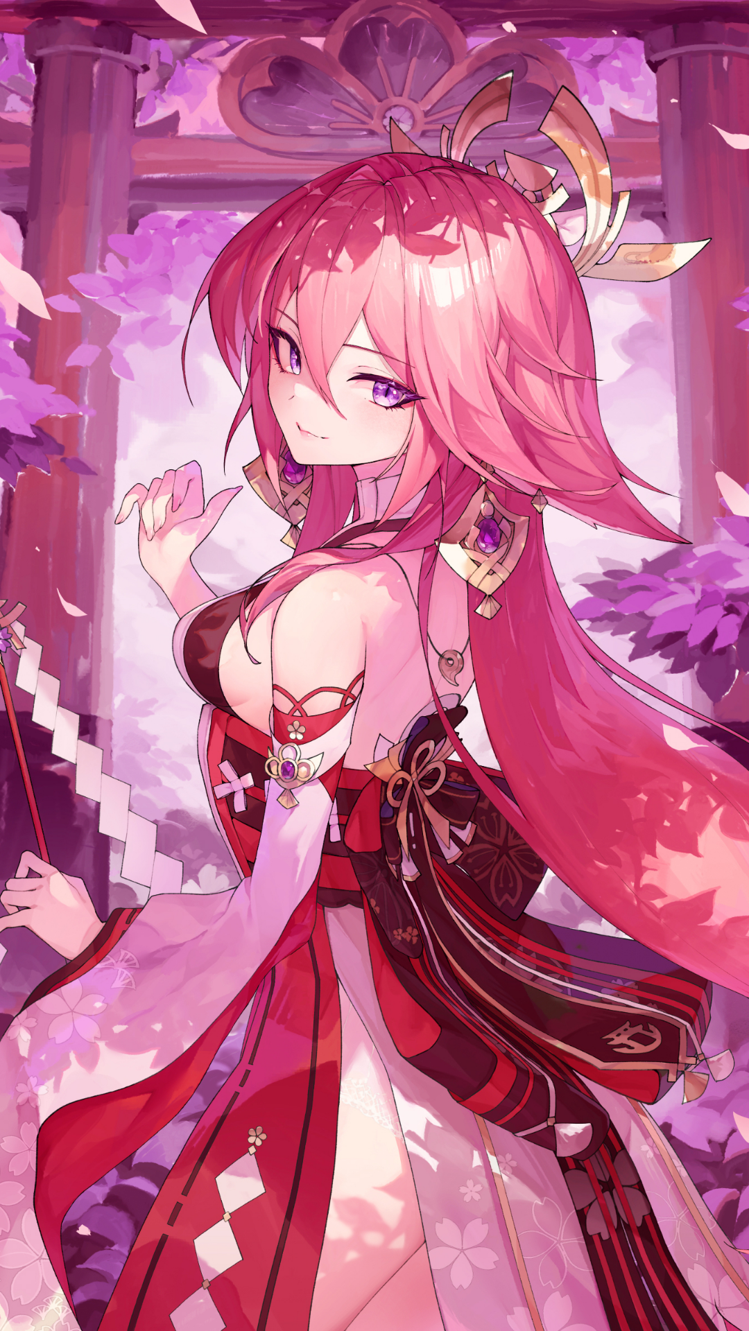 Yae Miko Phone Wallpapers - Wallpaper Cave