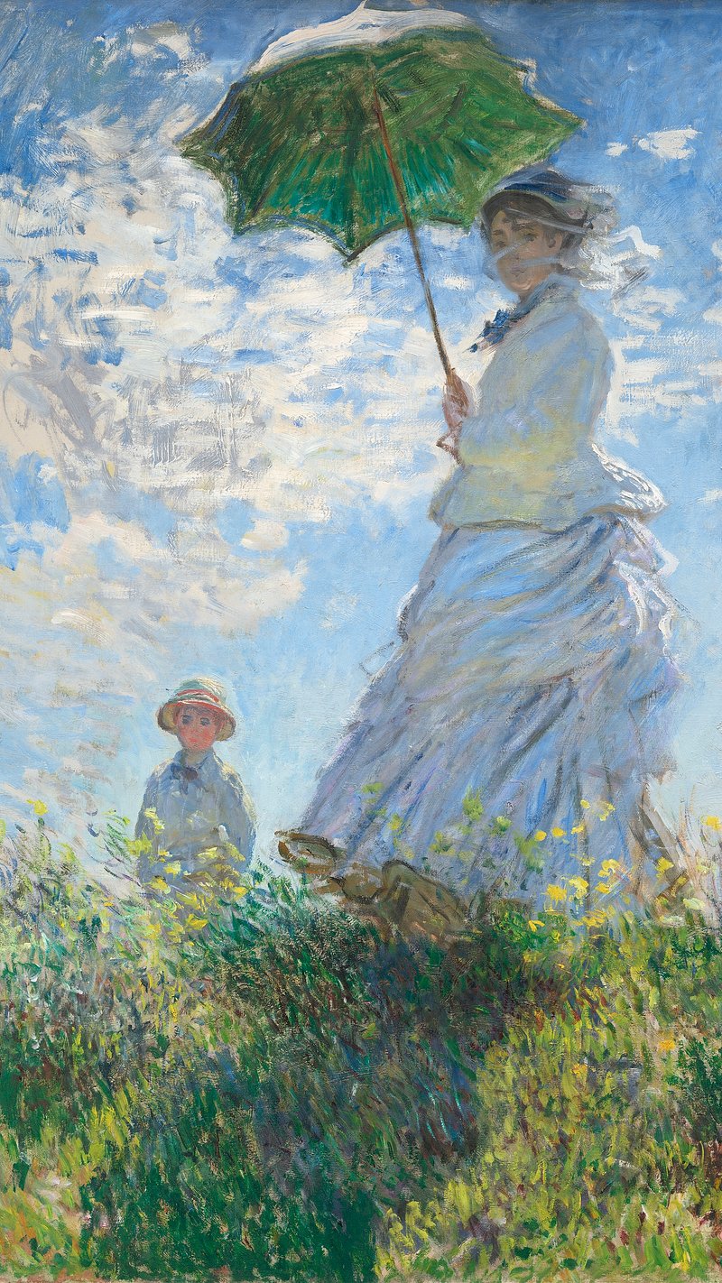 Woman With A Parasol Image. Free