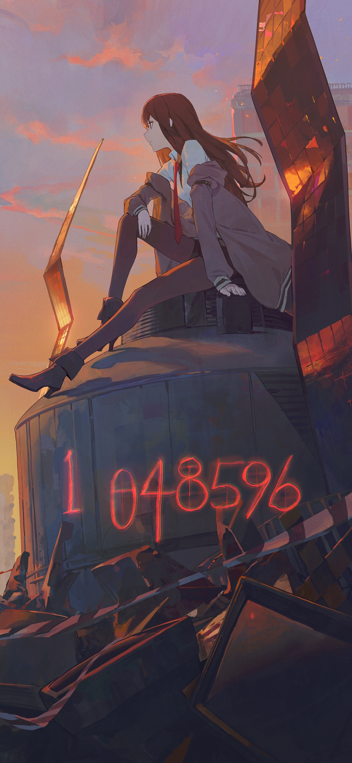 Anime Steins;Gate Phone Wallpaper by モ