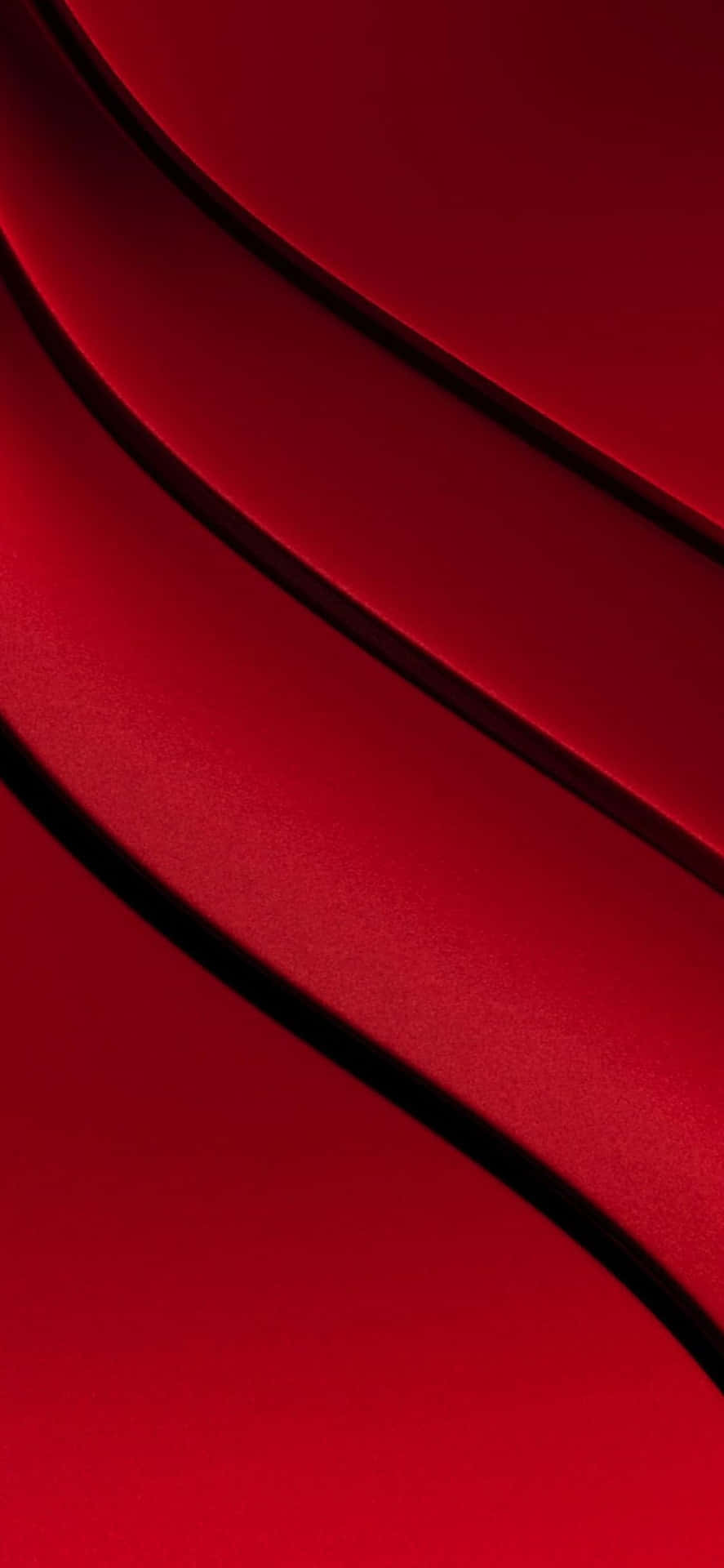 Red Background With A Curved Shape