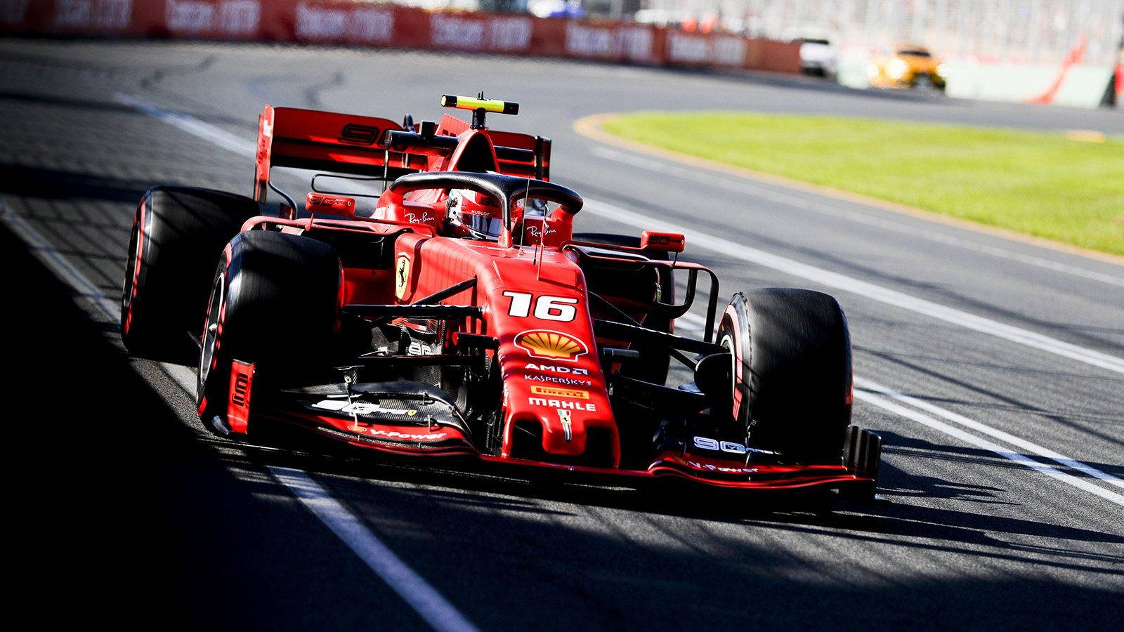 Download Charles Leclerc Ferrari Shadows Wallpaper