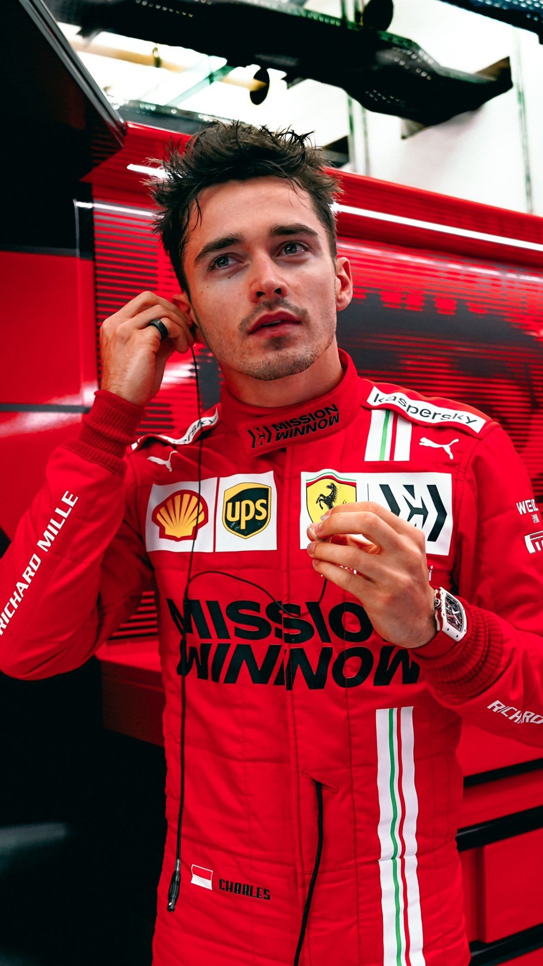 Charles Leclerc iPhone Wallpaper