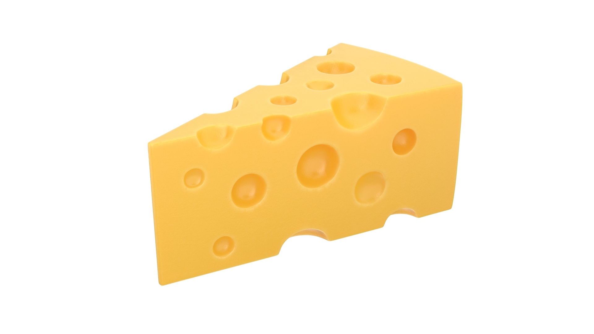 Cheese piece 3D model