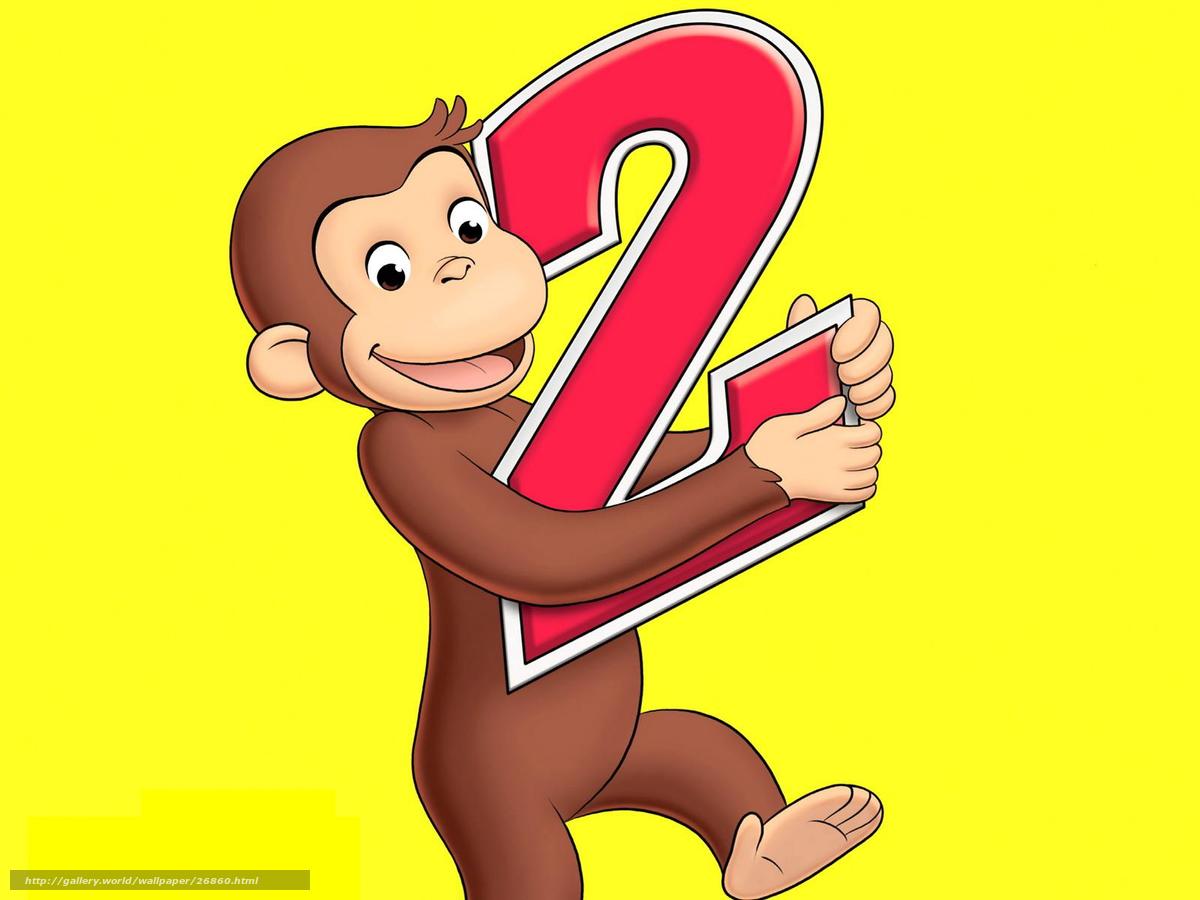 Download wallpaper Любопытный Джордж 2