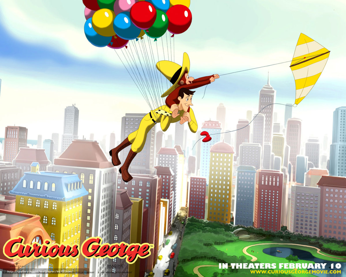 Download wallpaper Curious George