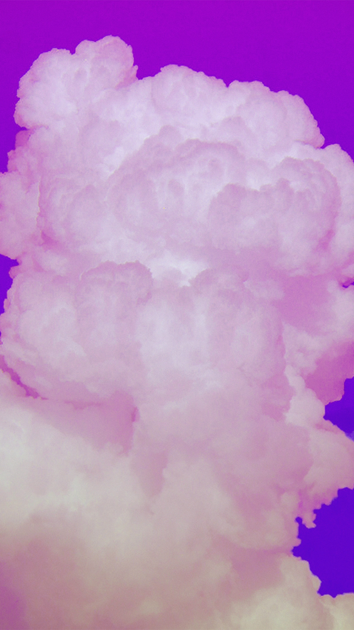 Cloud Neon Sky Art Blue