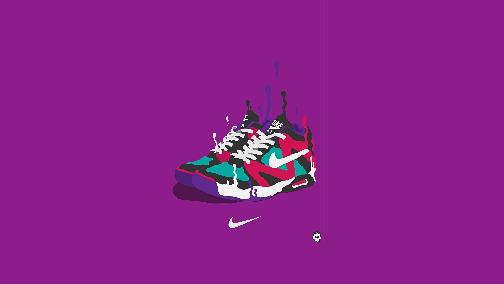 Vibrant Nike HD Wallpaper: A Artistic