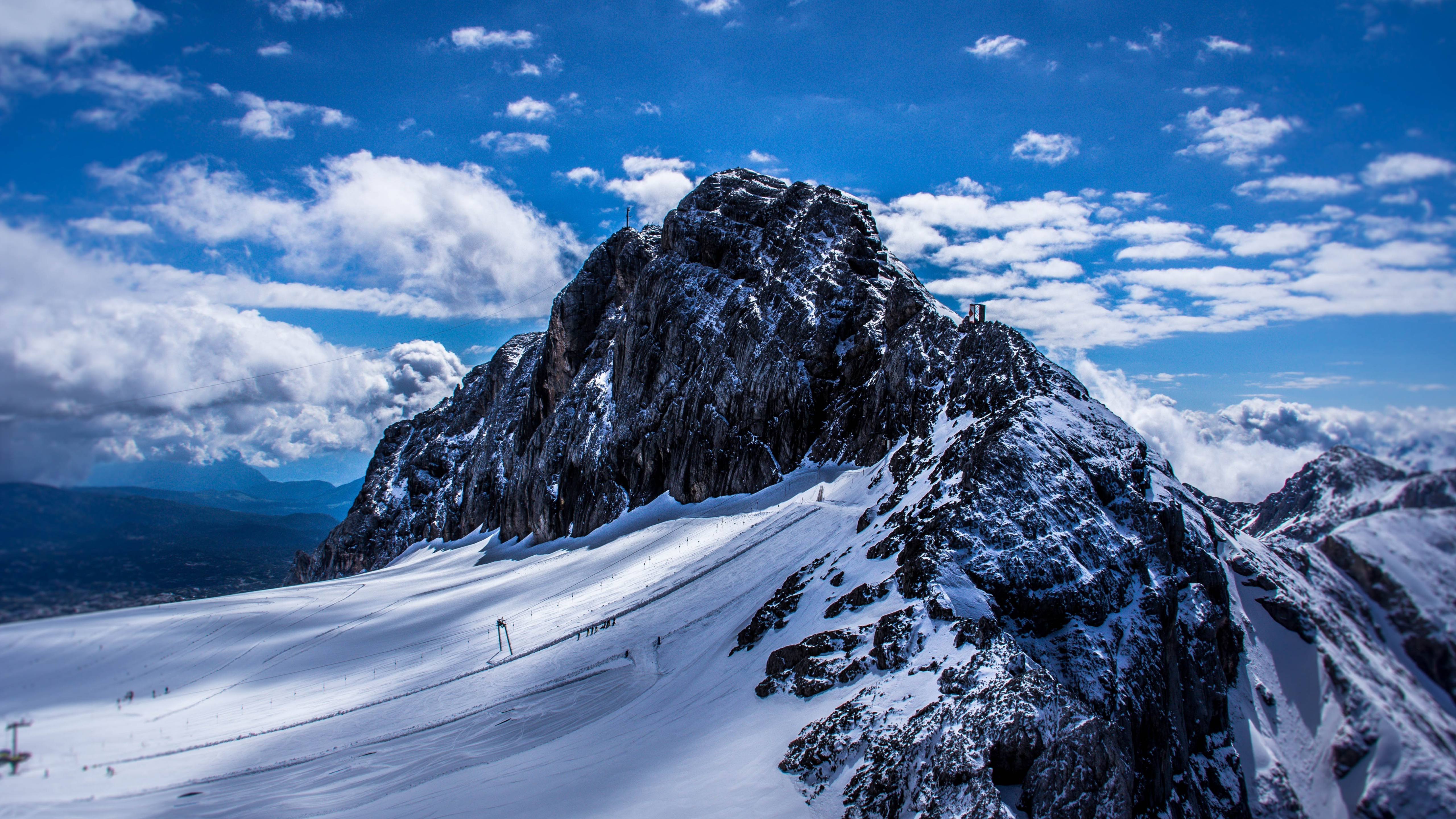 wallpaper 5120x2880 swiss mountains