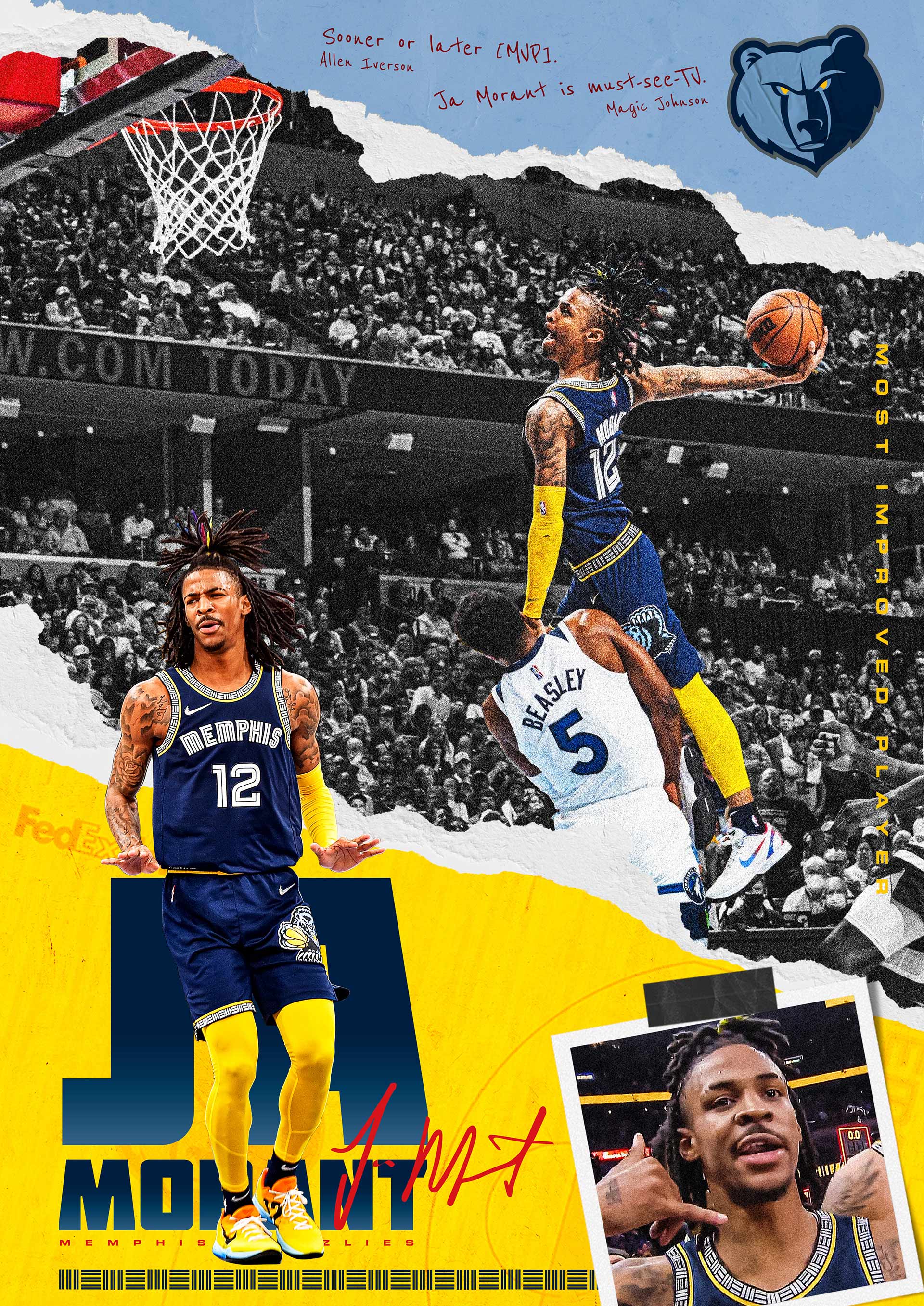 NBA Ja Morant 2024 Wallpapers - Wallpaper Cave