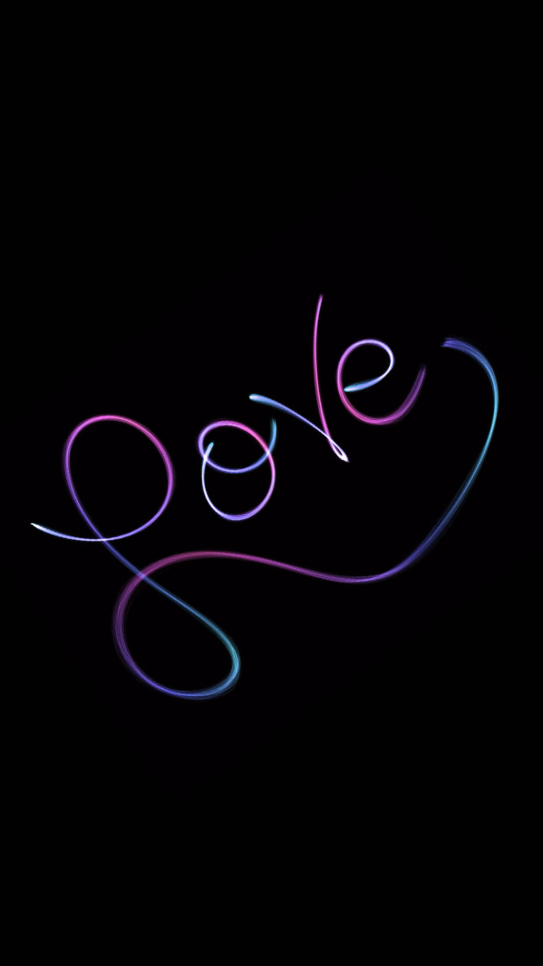 Colourful Letters Love Phone Wallpaper