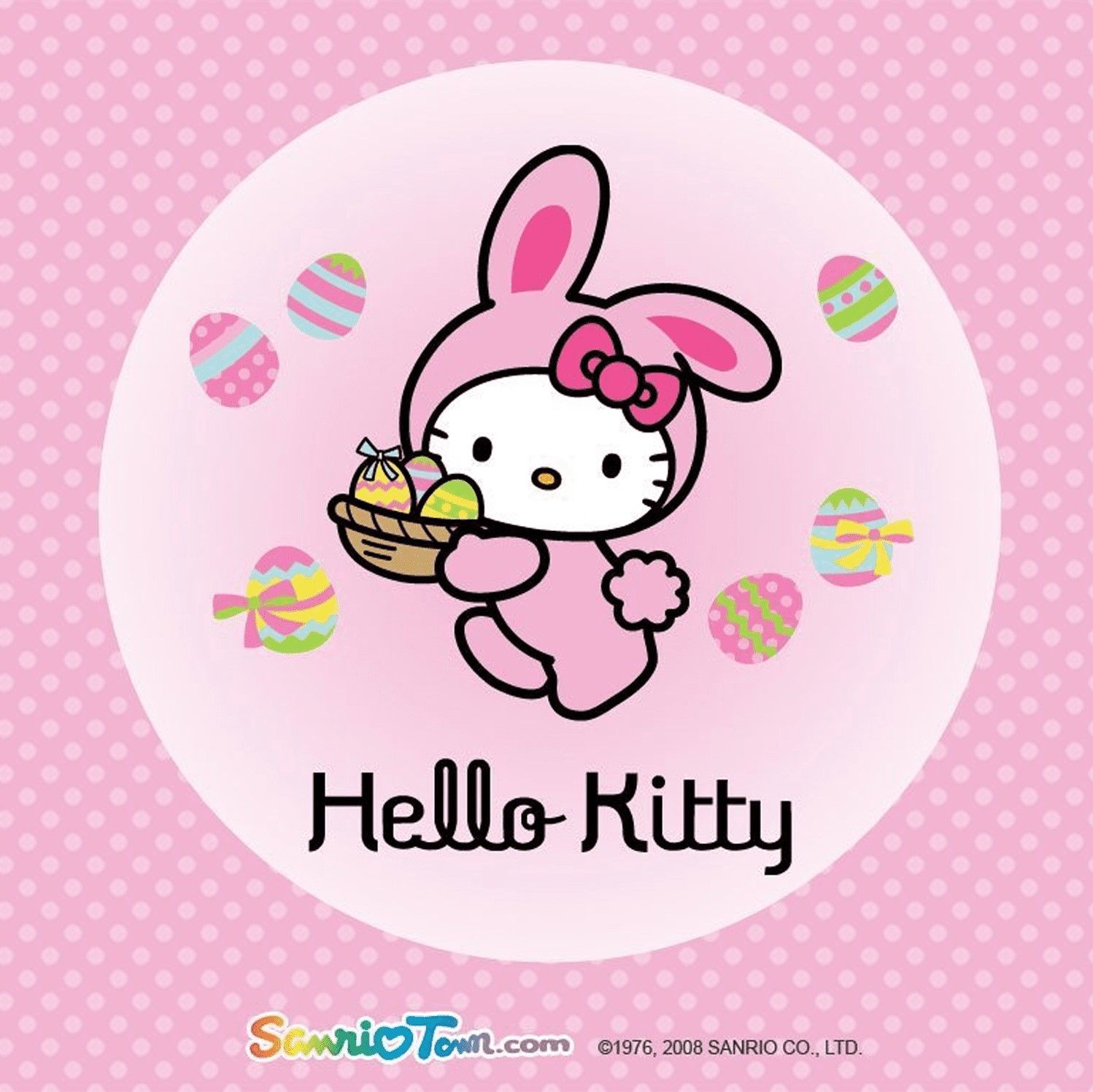 Hello Kitty in a cute bunny costume