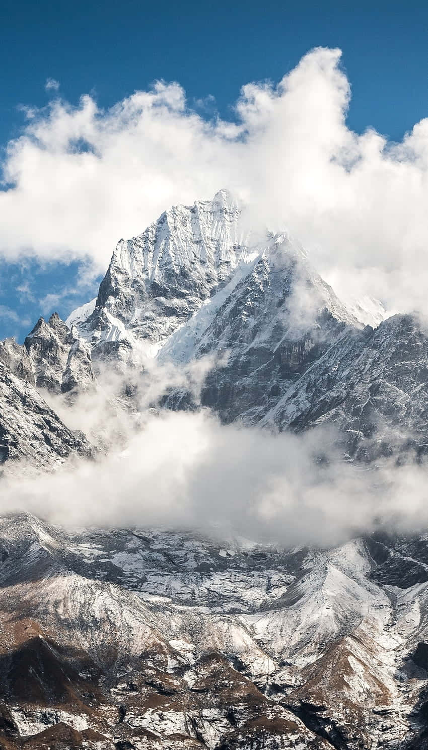 Download A Mountain Covered In Snow