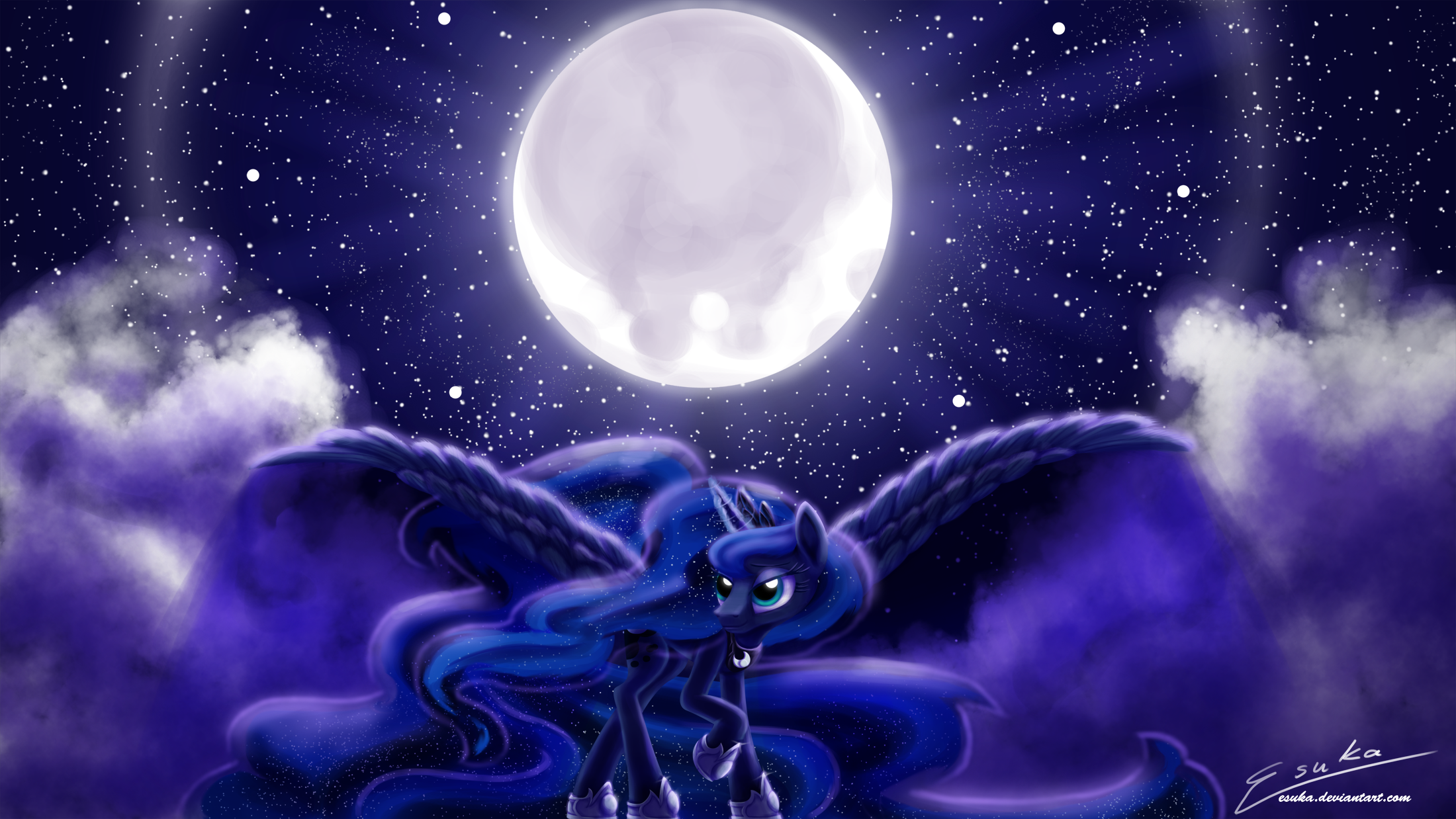 My little pony wallpaper, Princess luna