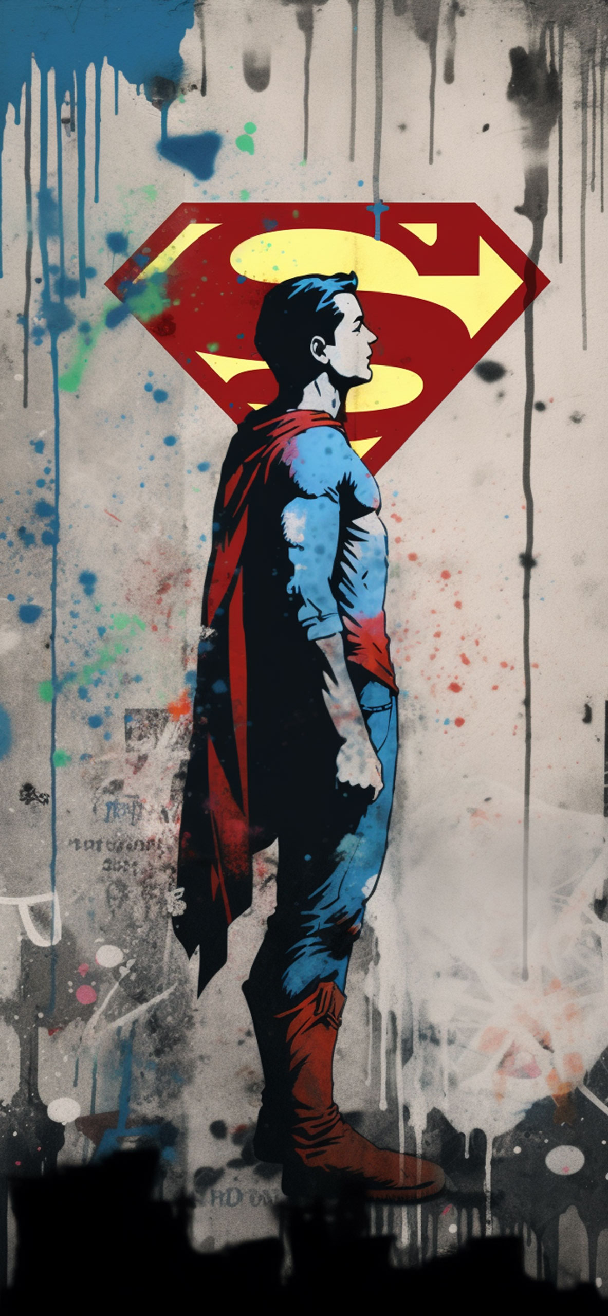 Superman Street Art Wallpaper