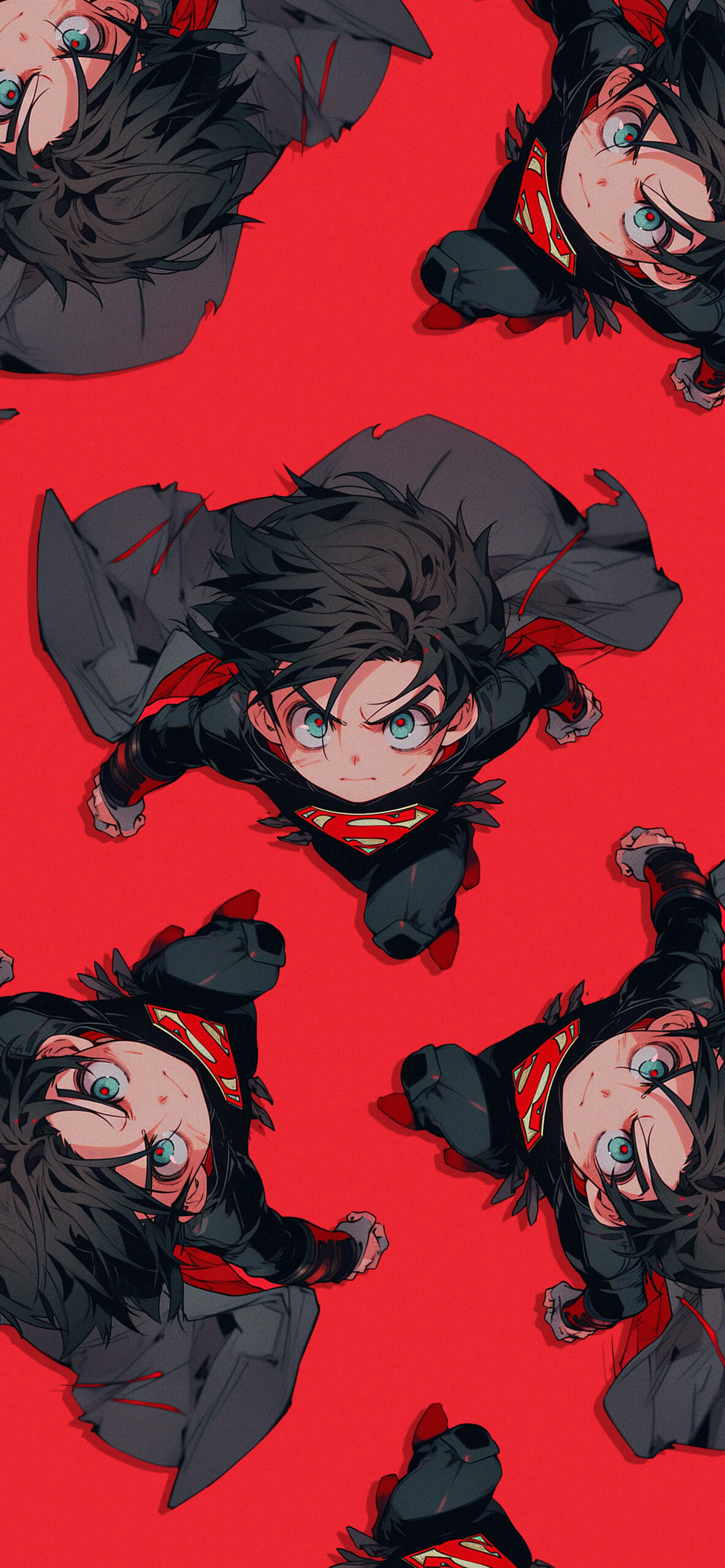 Anime Superman Red: Cool DC Wallpaper