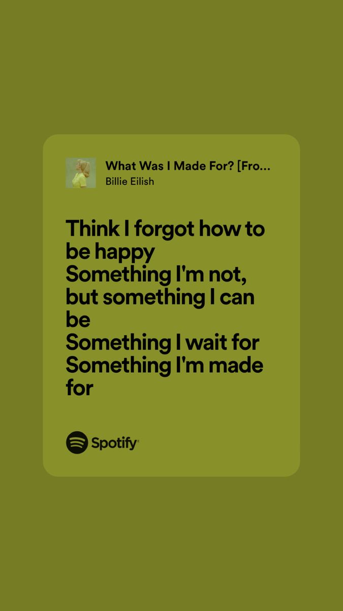 what was i made for? billie eilish