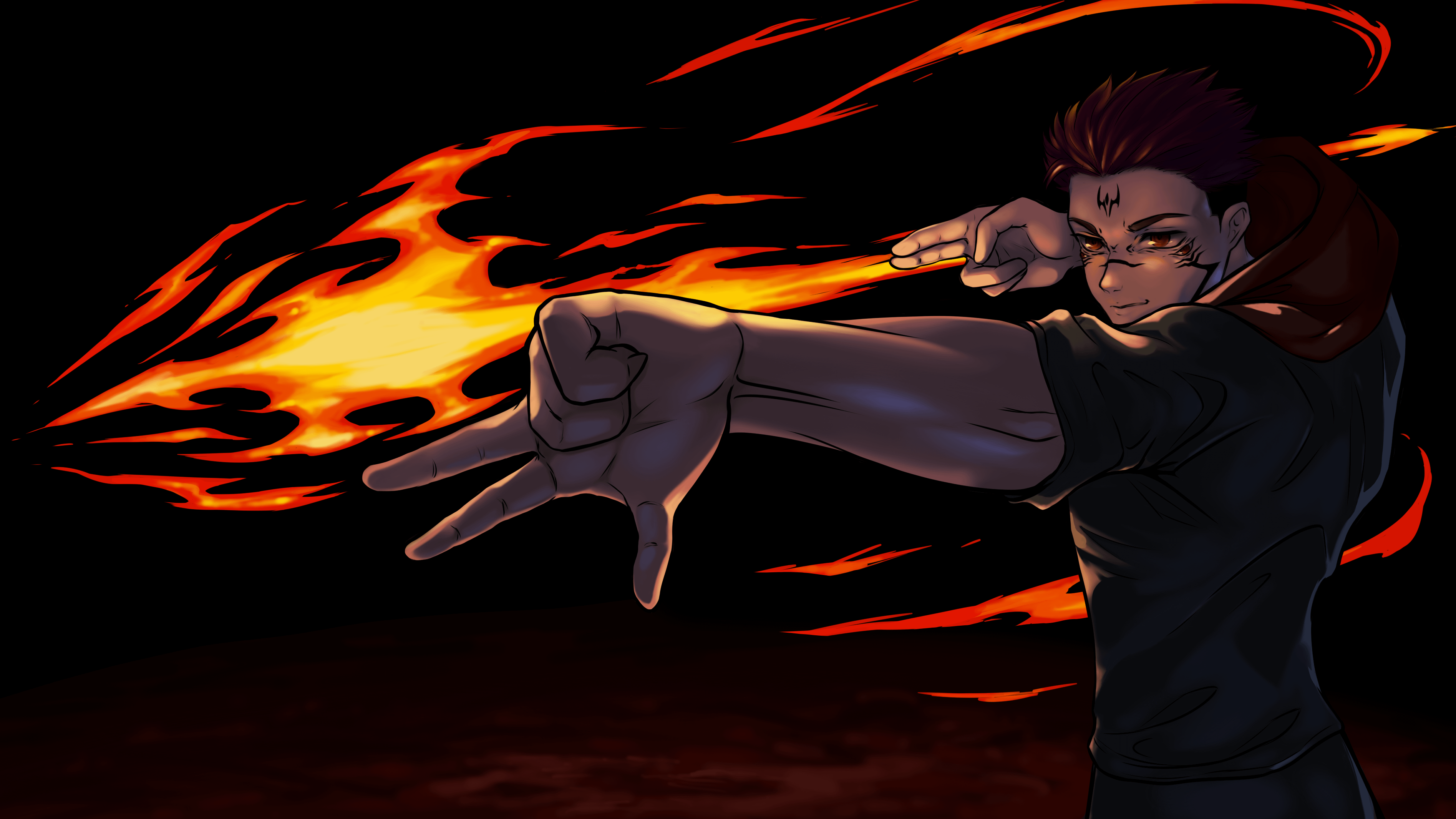 Drew my favorite Sukuna moment for my