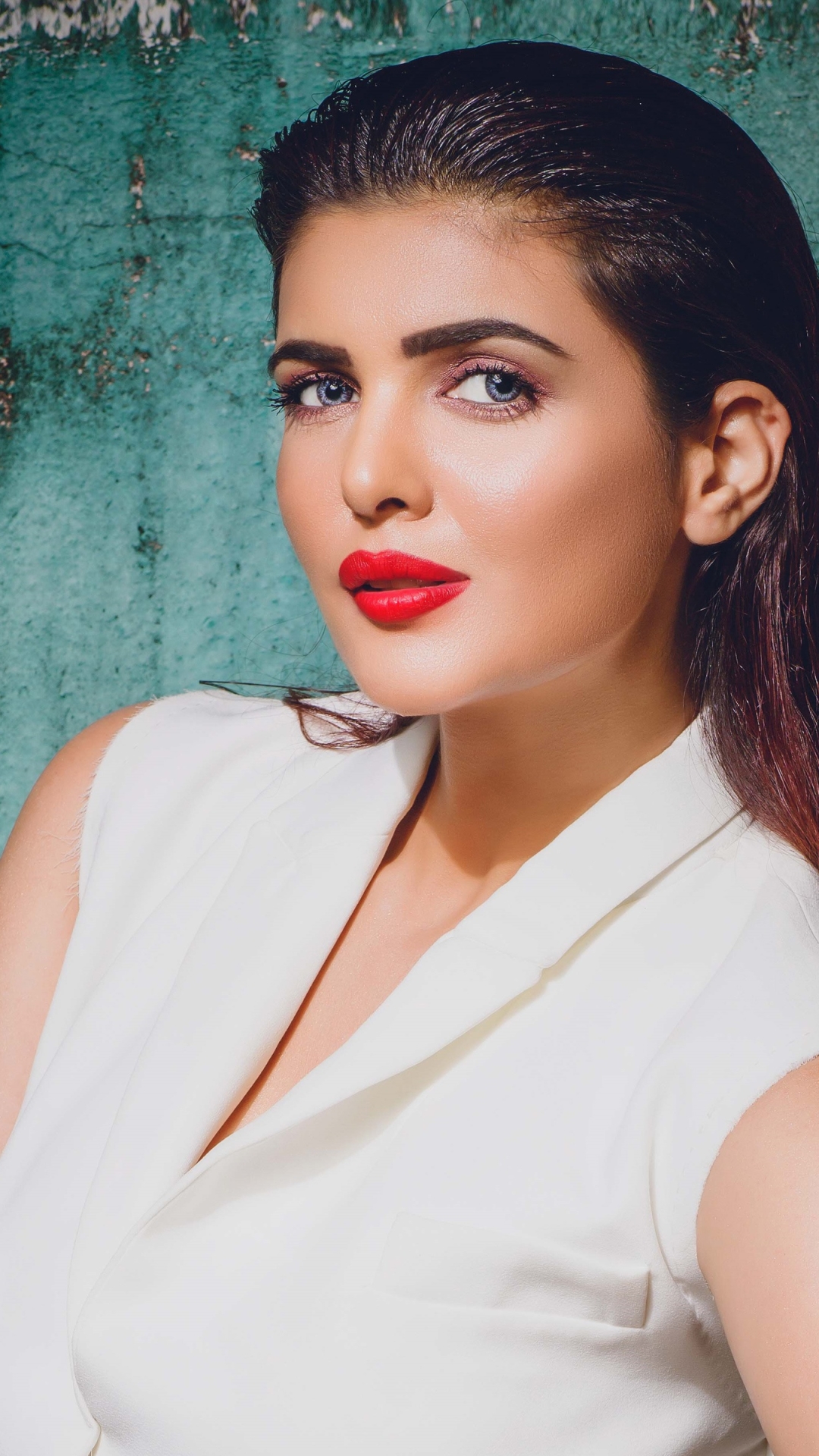 Mobile wallpaper: Brunette, Women, Blue