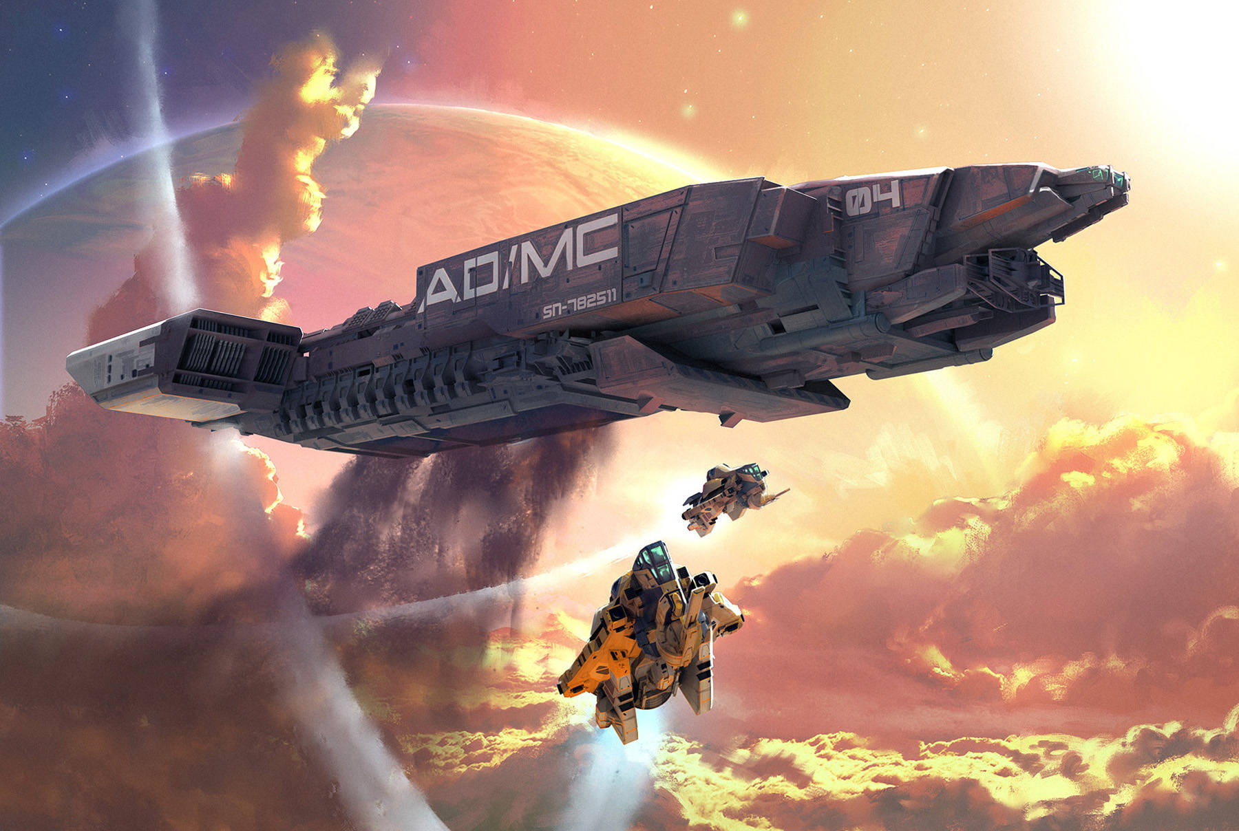 Download Sci Fi Spaceship Wallpaper