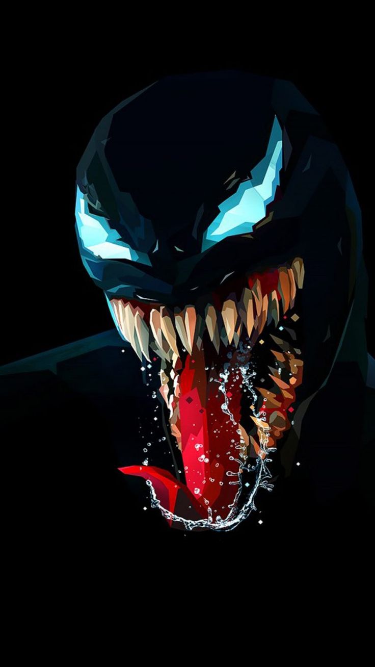 Venom Artwork Minimal Dark Background