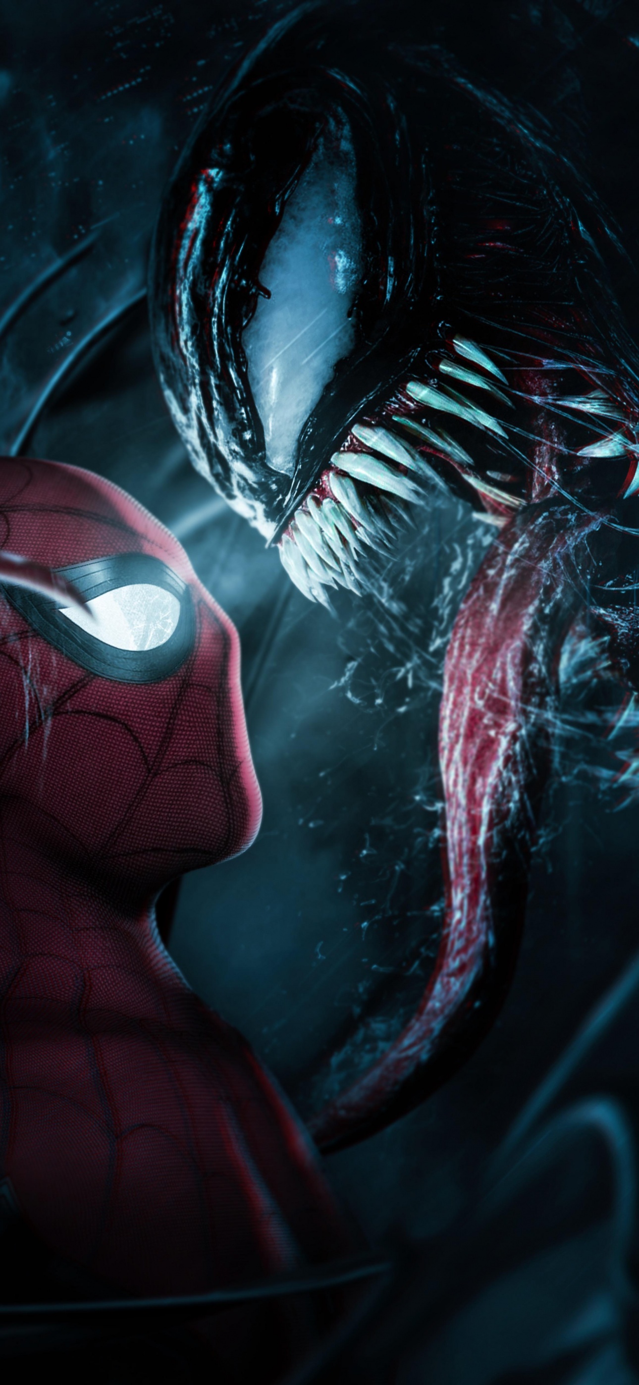 Spider Man Vs Venom 4K Wallpaper For IPhone
