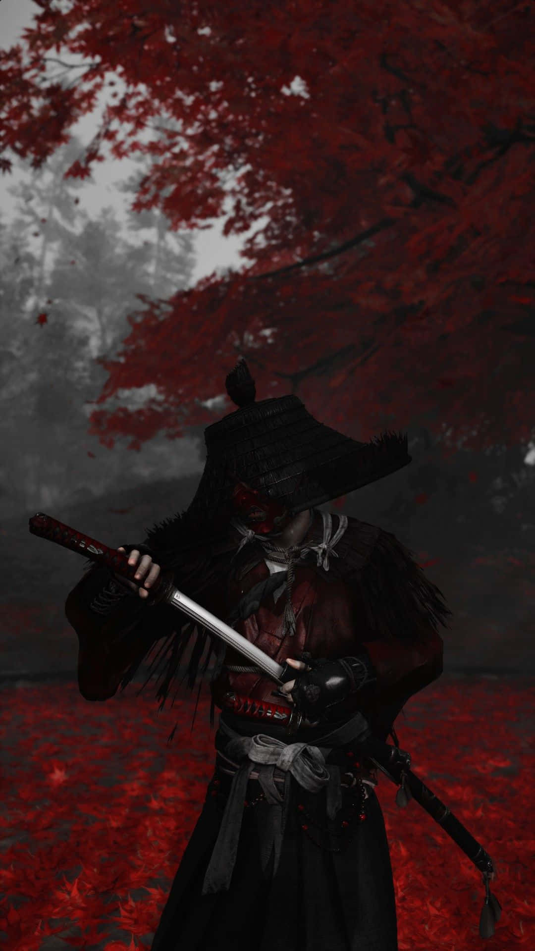Ronin Samurai in a Stance Wallpaper
