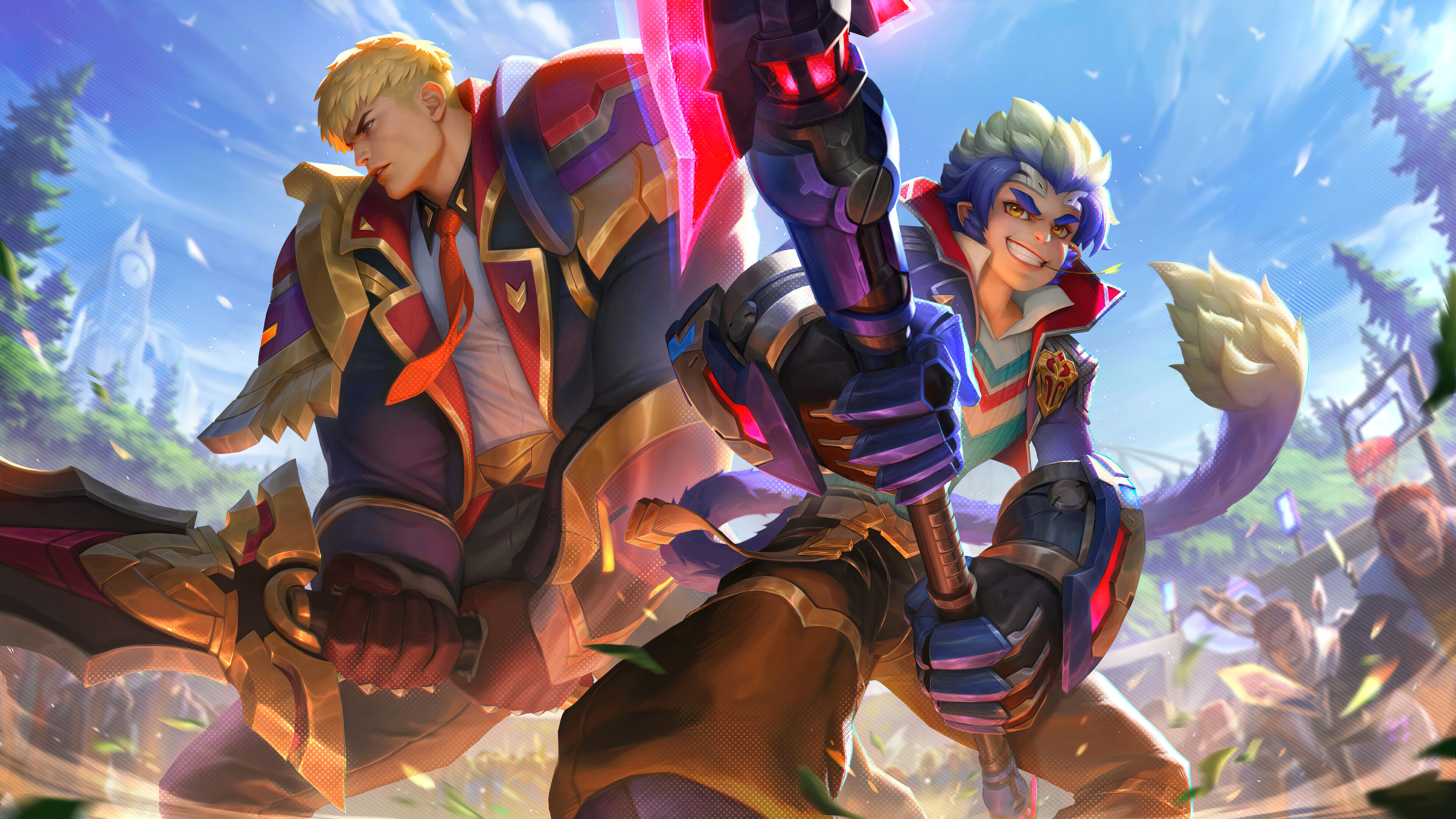 Battle Academia Garen and Wukong Skin