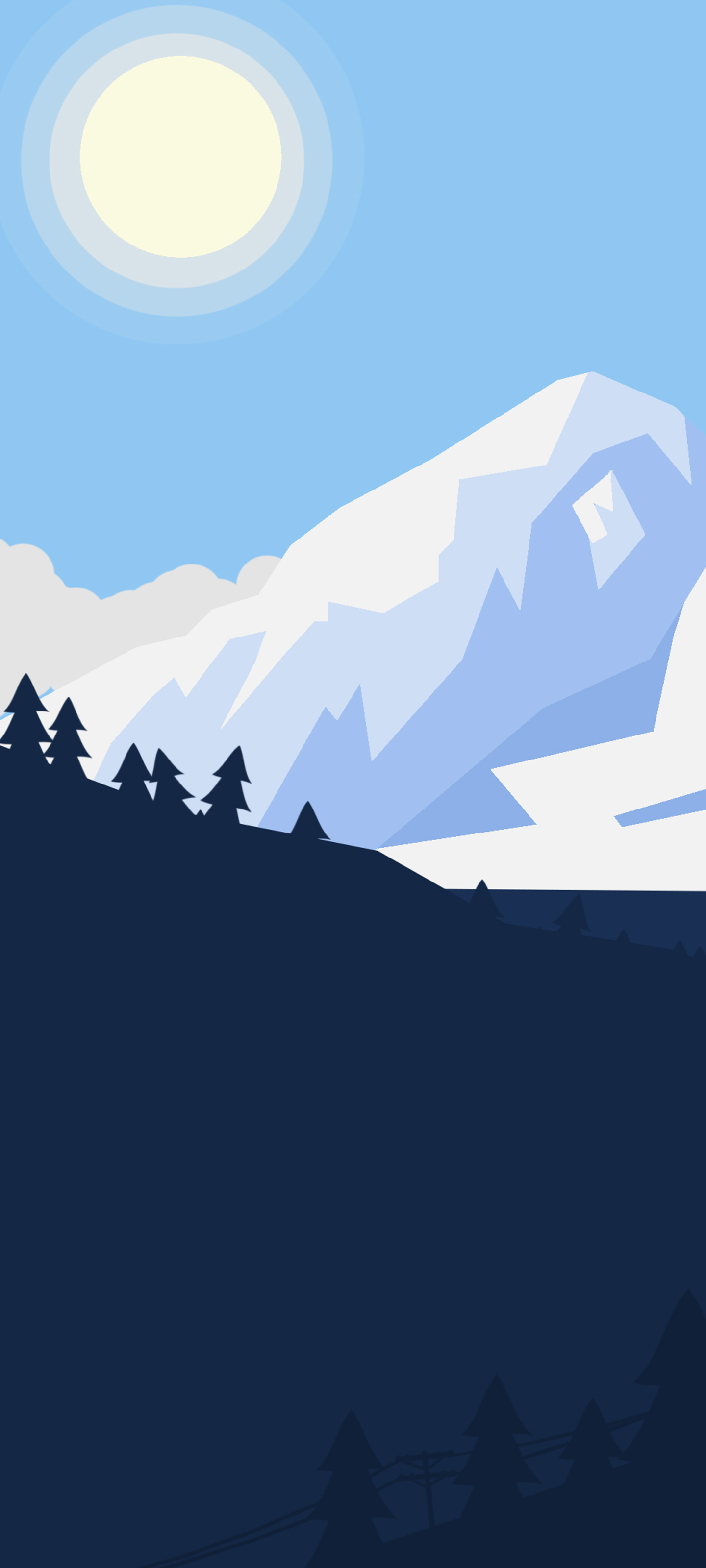 Minimalism wallpaper for mobile phone