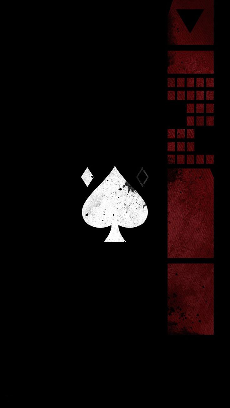 Ace of Spades Wallpaper. Black