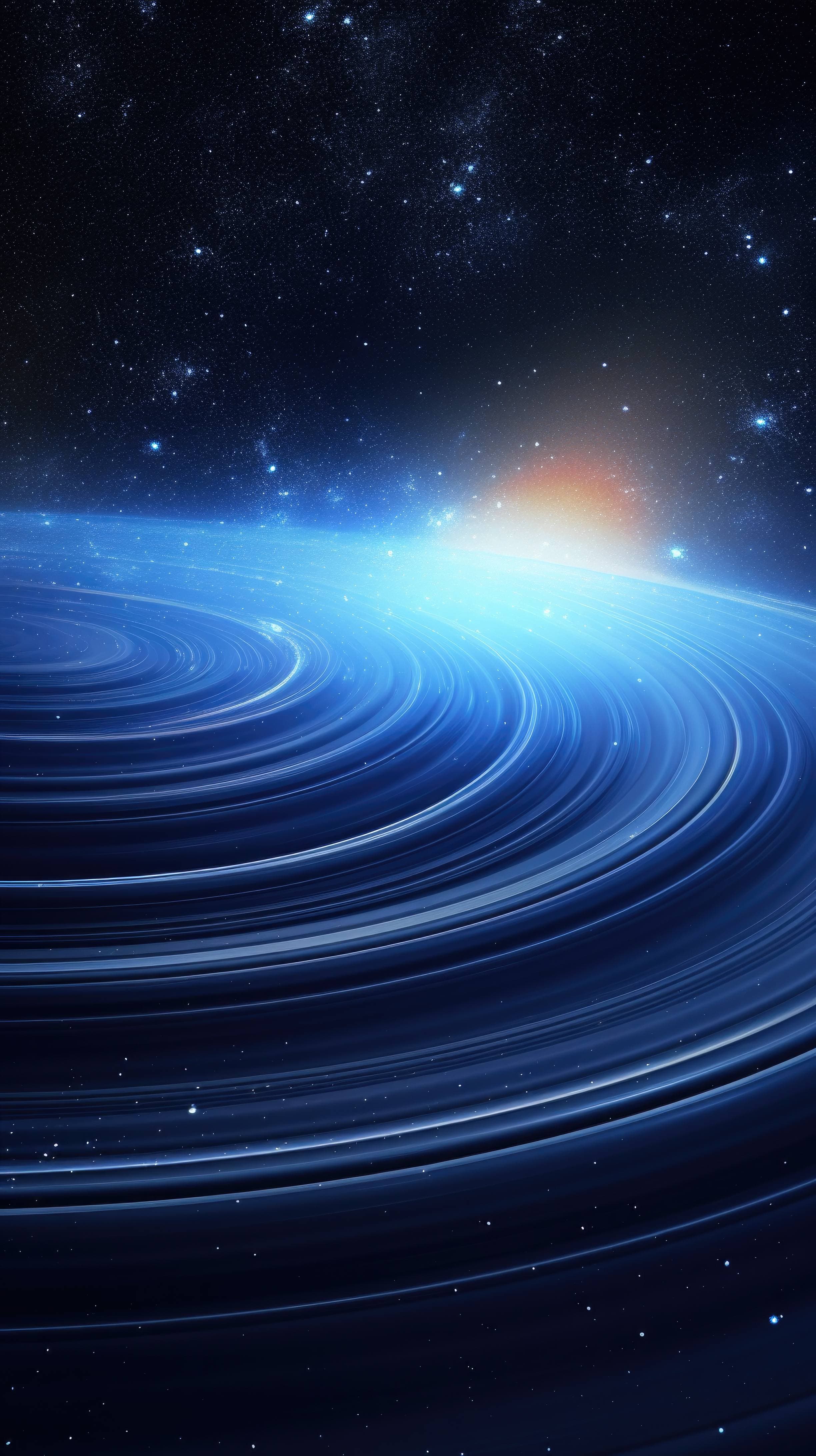 minimalist quasar against a dark sky