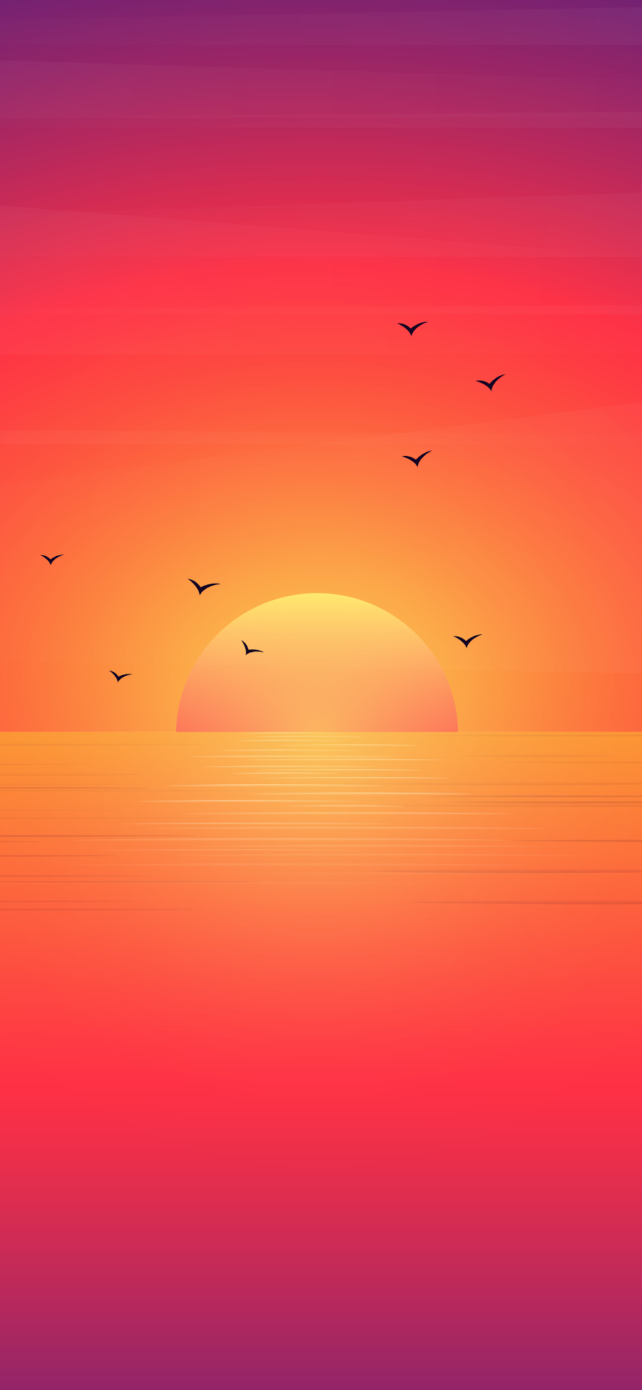 4K WALLPAPER PHONE MINIMALIST SUNSET