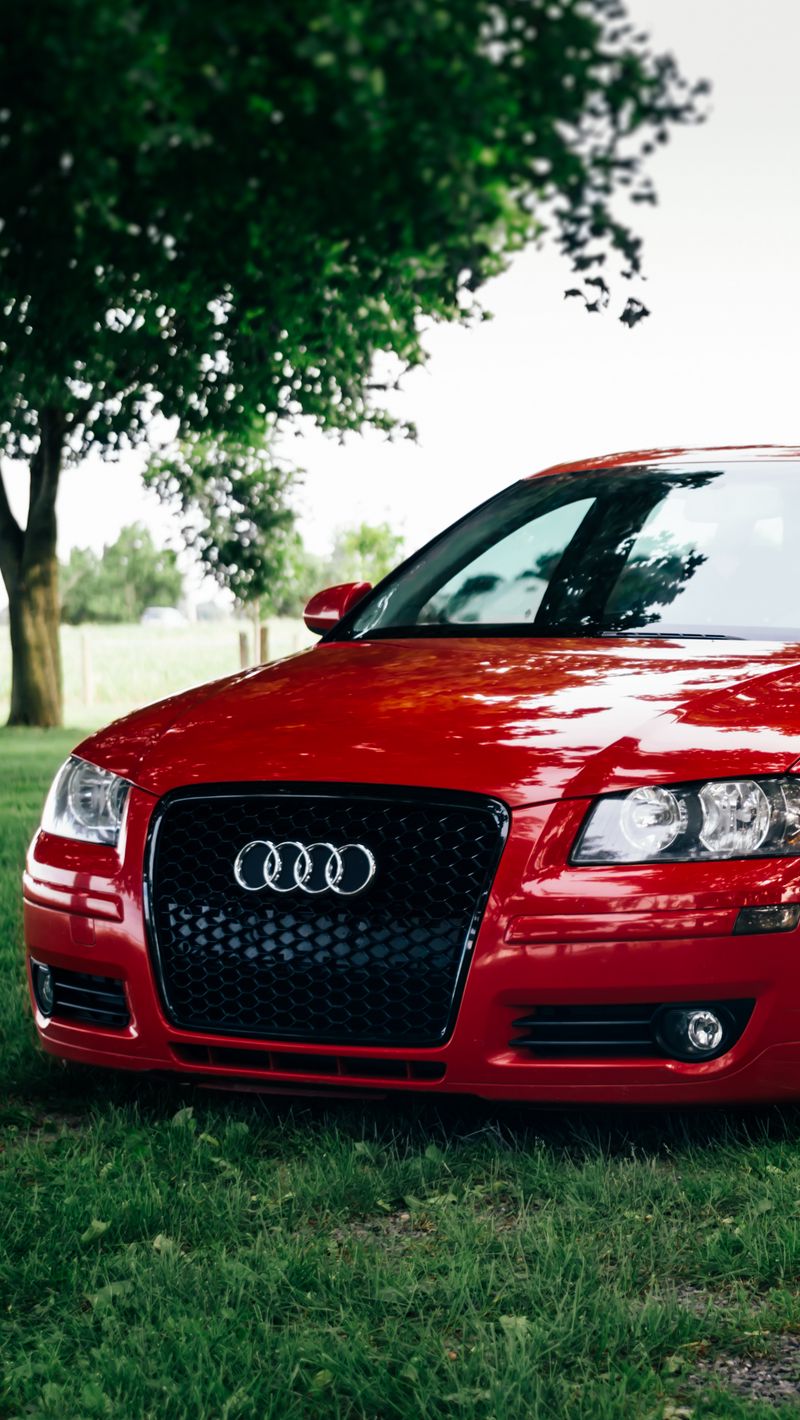 wallpaper 800x1420 audi a3, red
