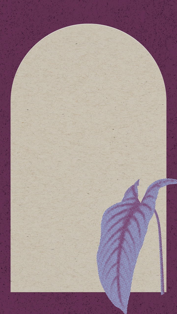 Tropical plant iPhone wallpaper, retro