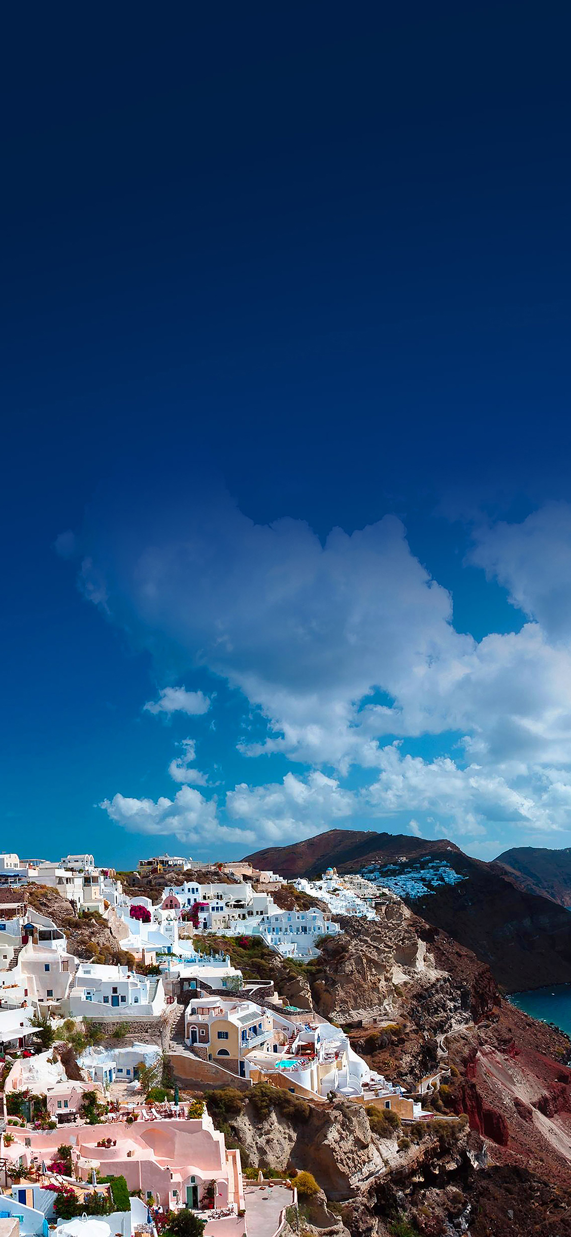 Santorini Sunny Day Greece Sea