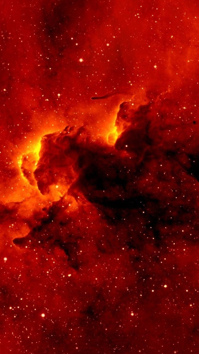 Nebula wallpaper, iPhone red wallpaper