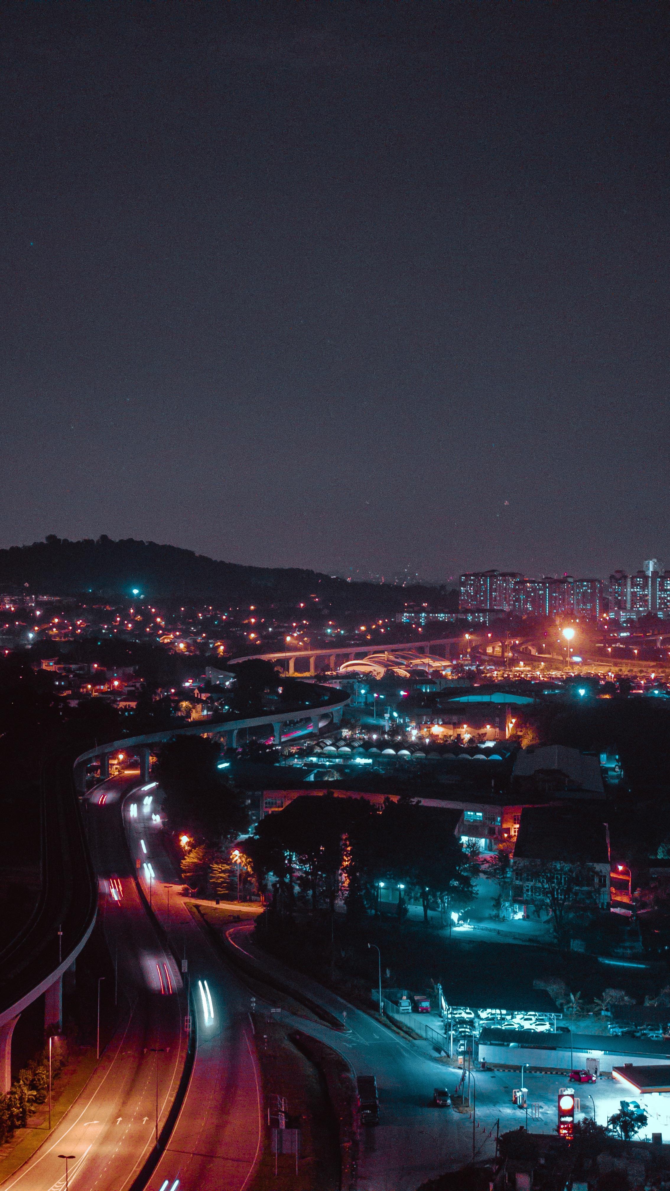 City at night. Shot on iphone 11 pro
