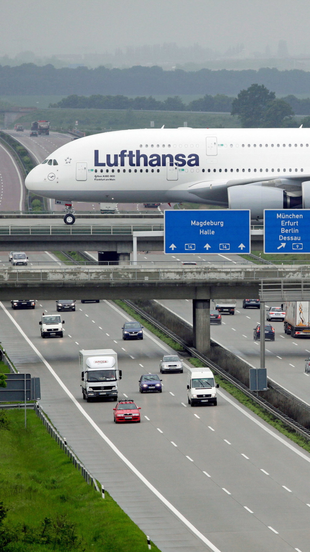 Lufthansa Airbus A380 In Frankfurt