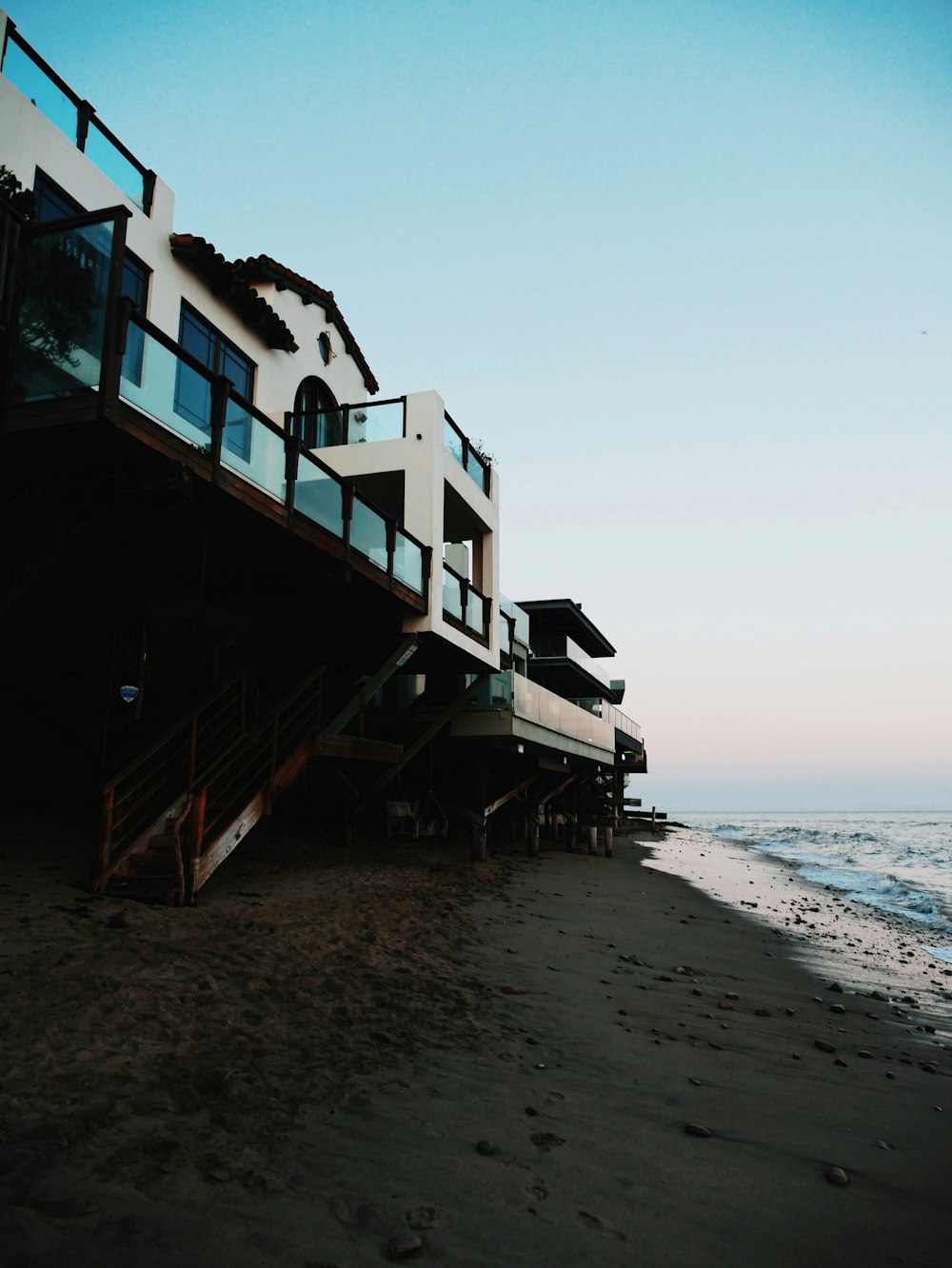 Modern house near beach photo