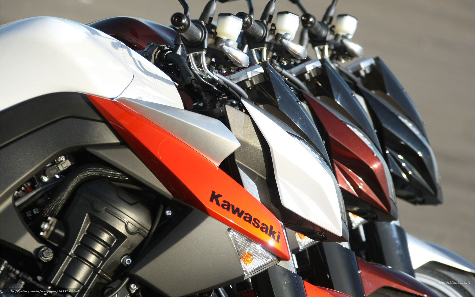Download wallpaper Kawasaki, Naked