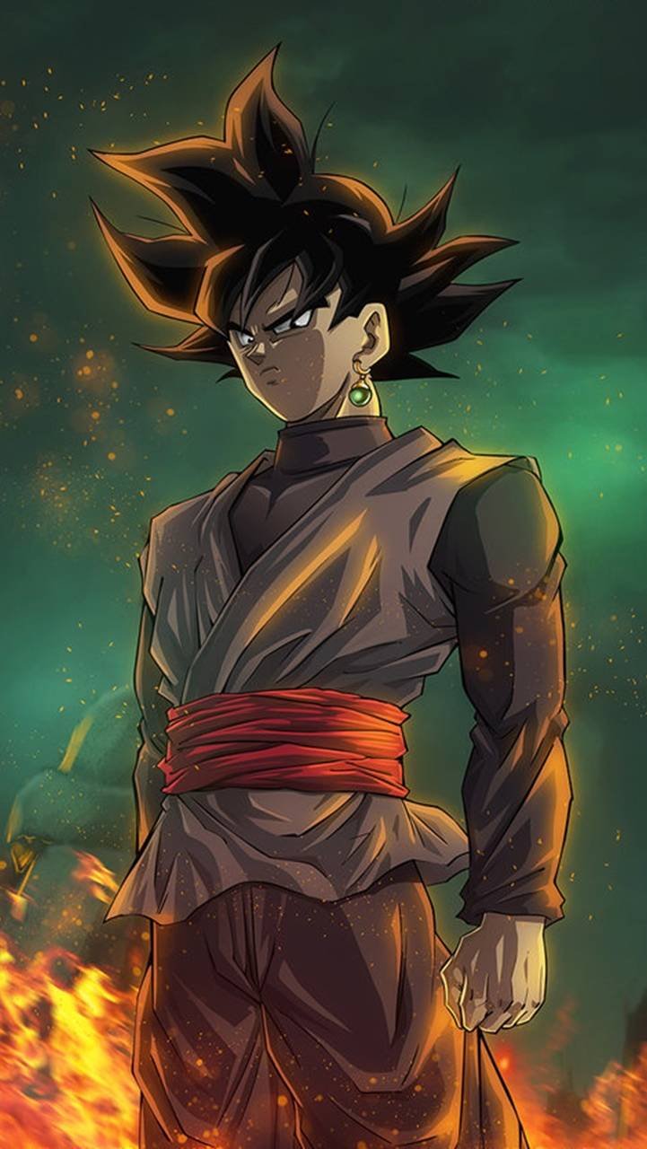 Black Goku UI Wallpaper Download
