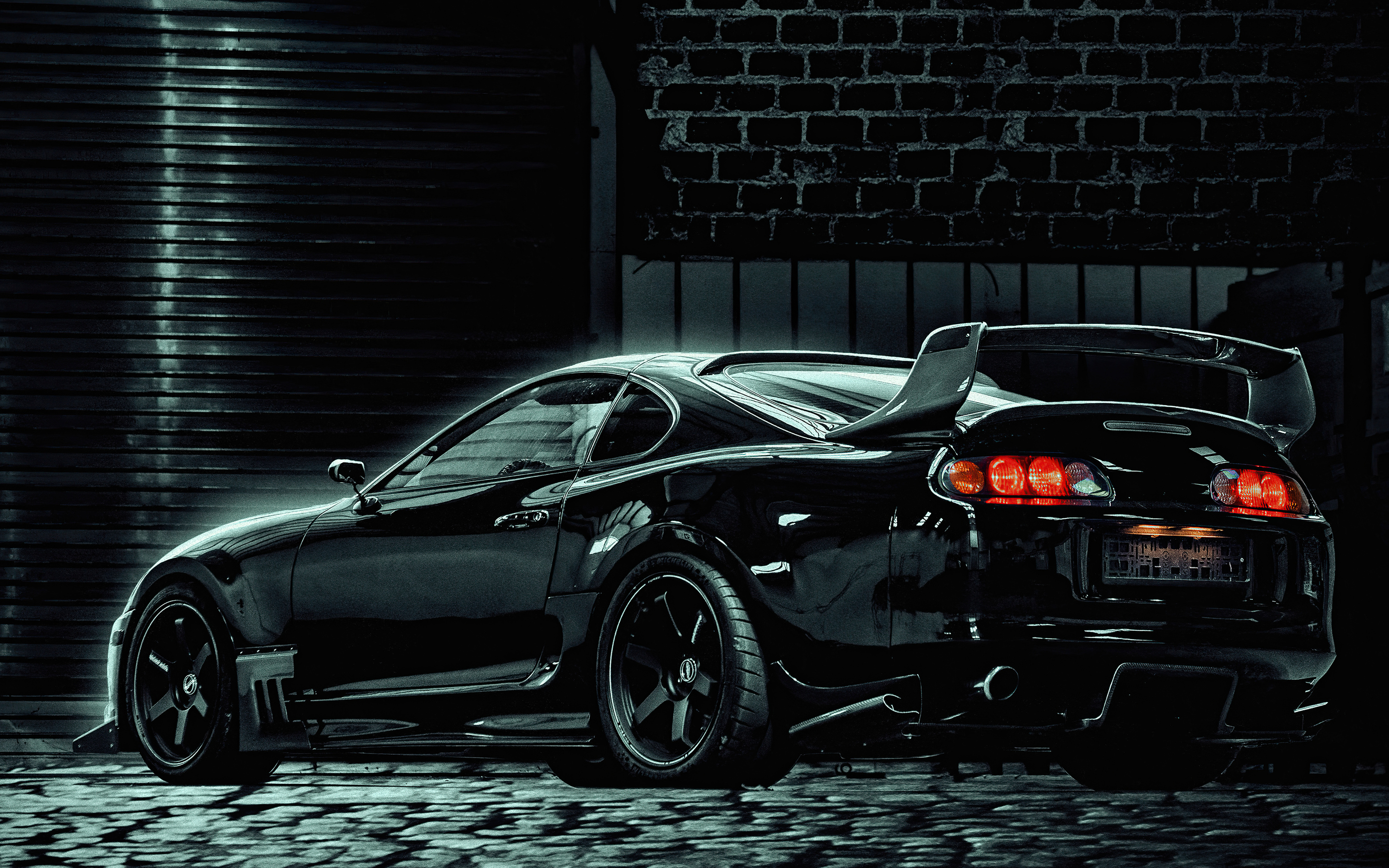 Toyota Supra Black 4k Macbook