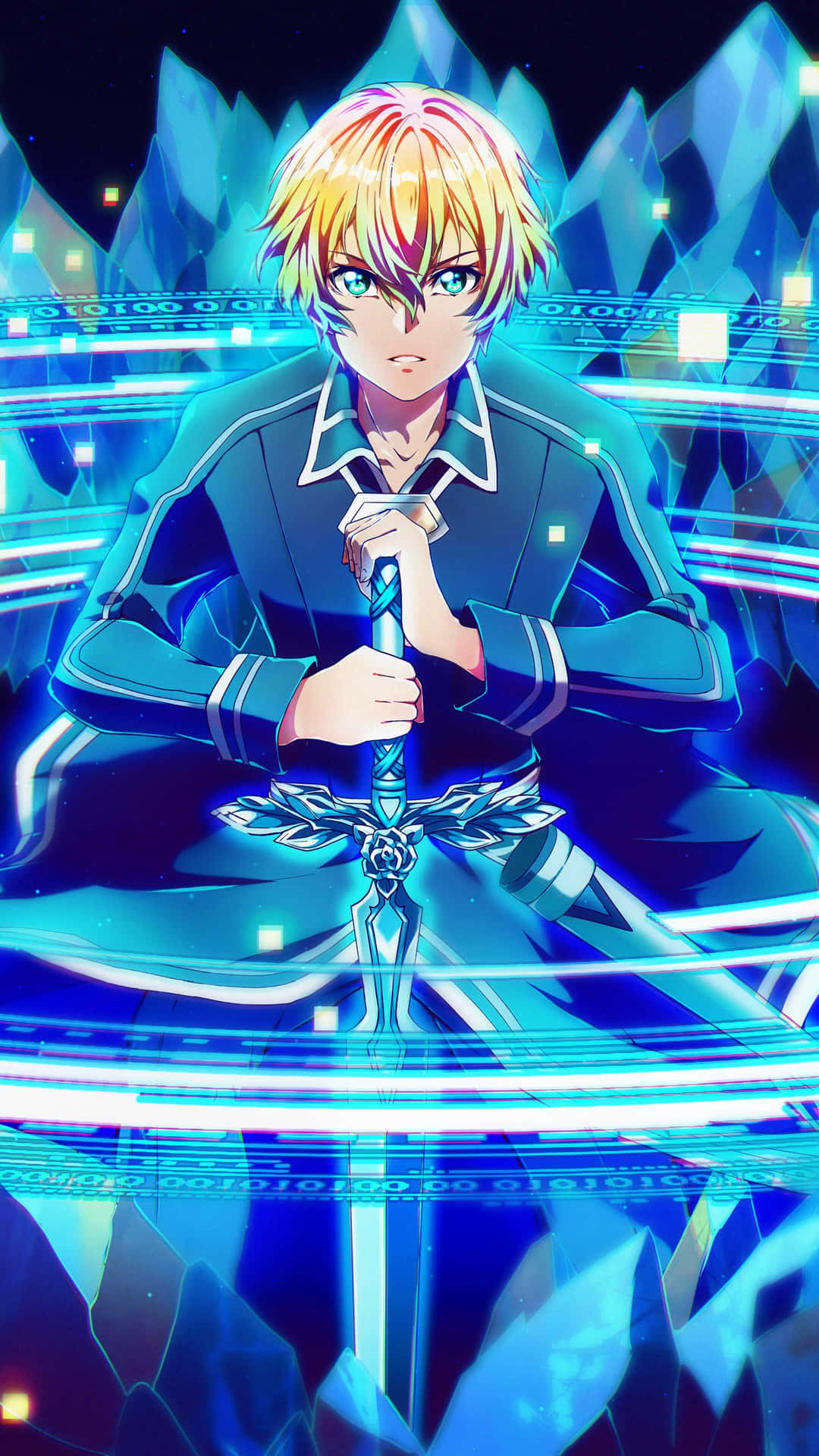 Blue Rose Sword Wallpaper