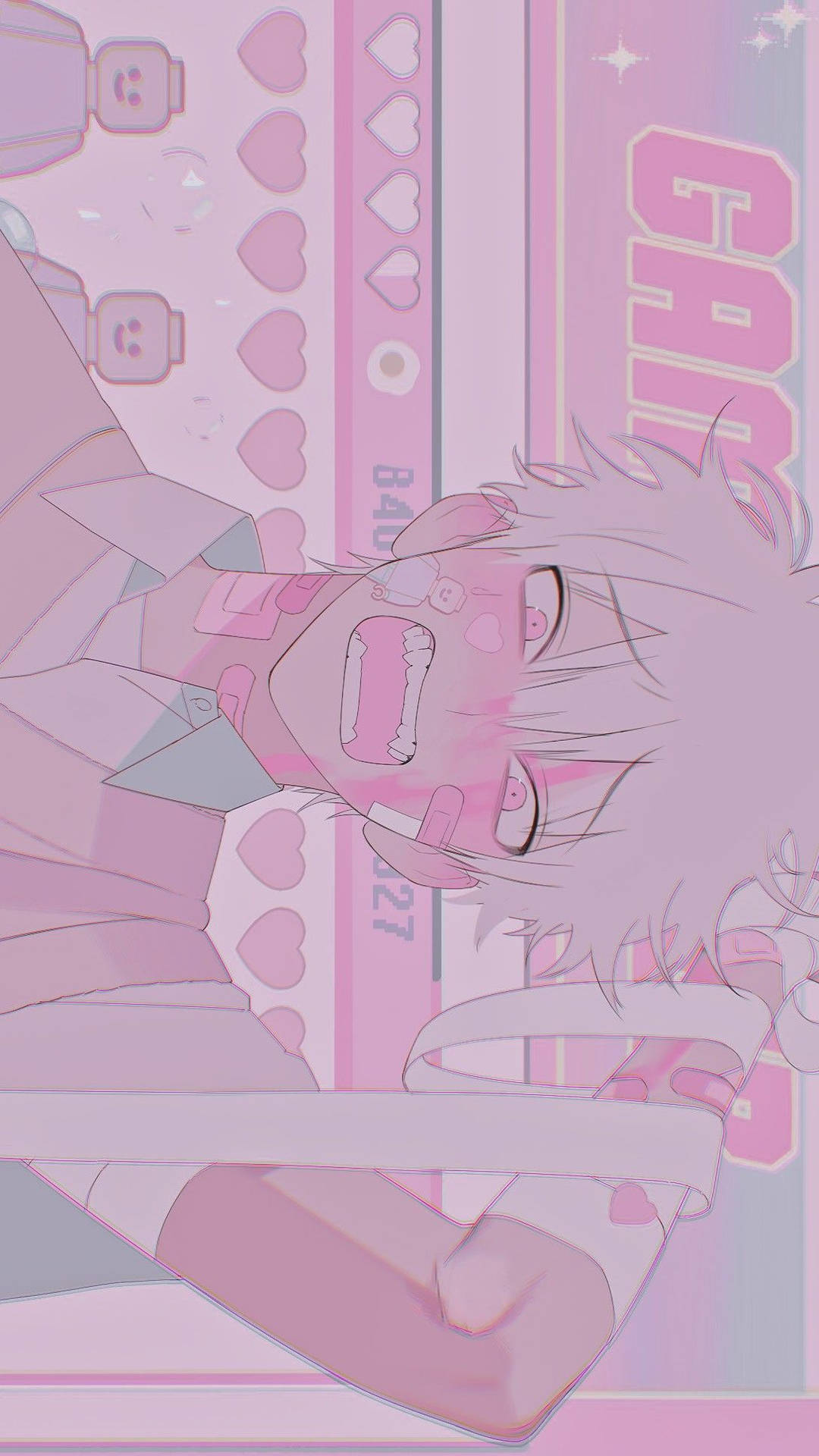 Download Aesthetic Pink Anime Angry Boy