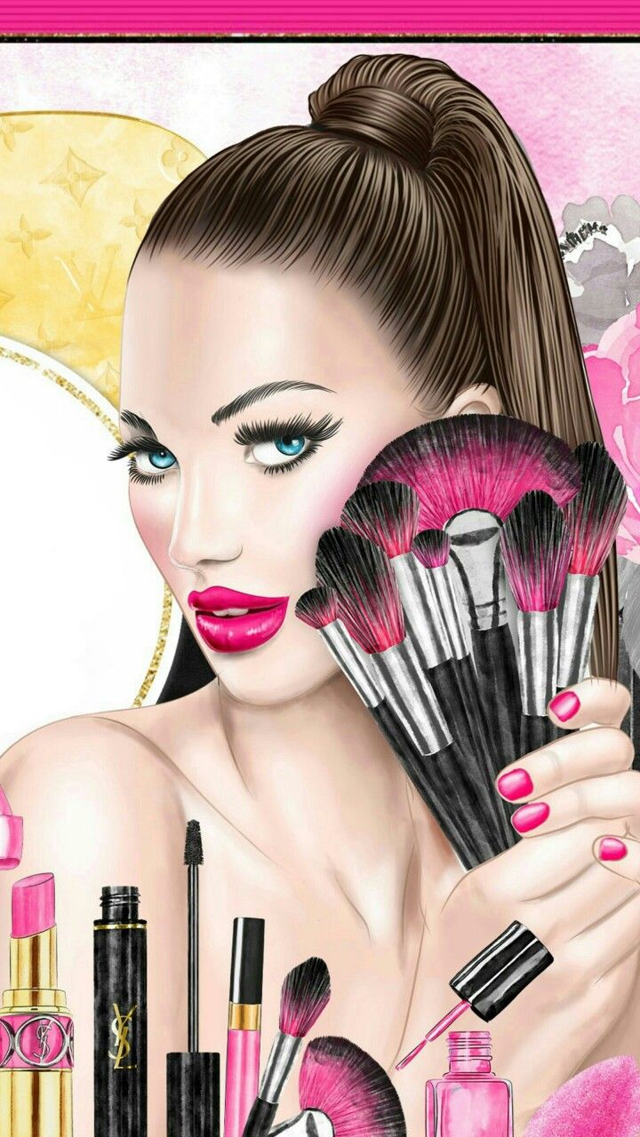 Beauty salon logo, Makeup