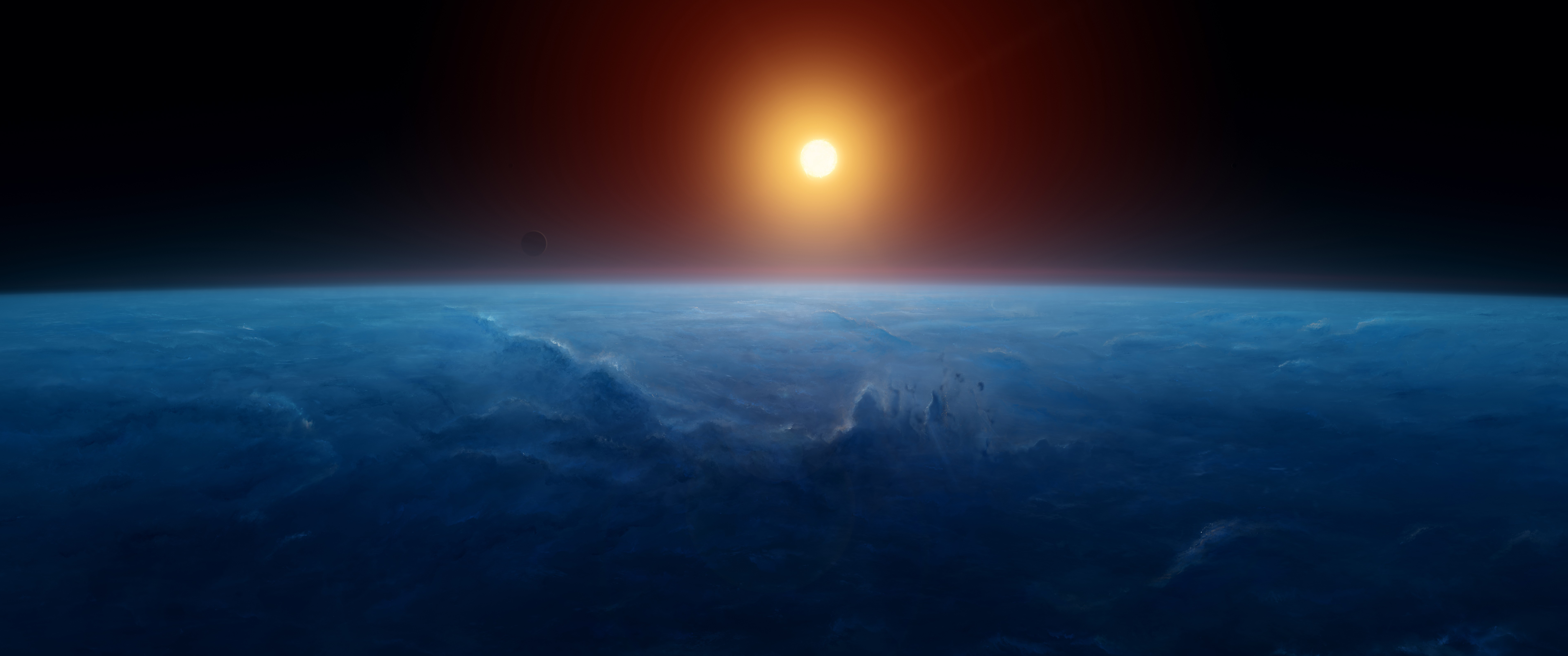 Sunrise Over Earth [6880x2880], r