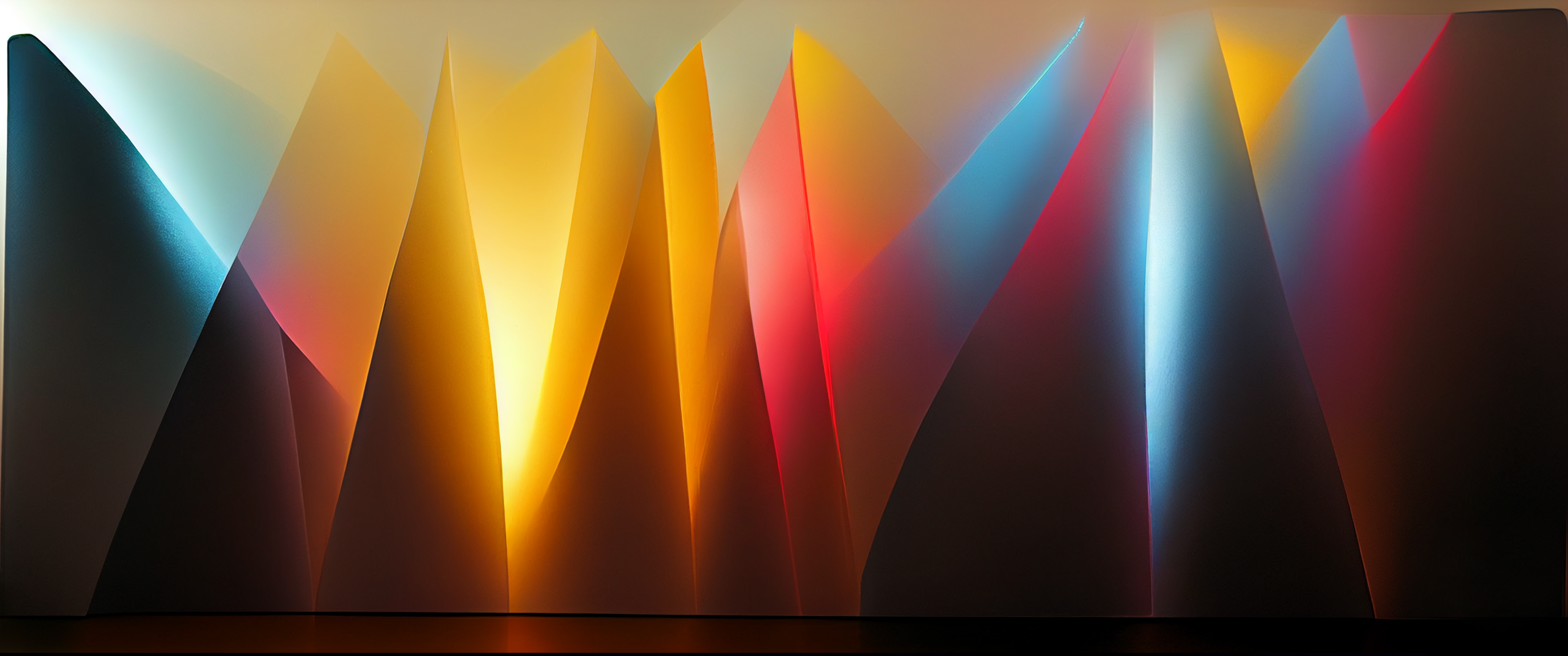 AI art, abstract, minimalism, ultrawide