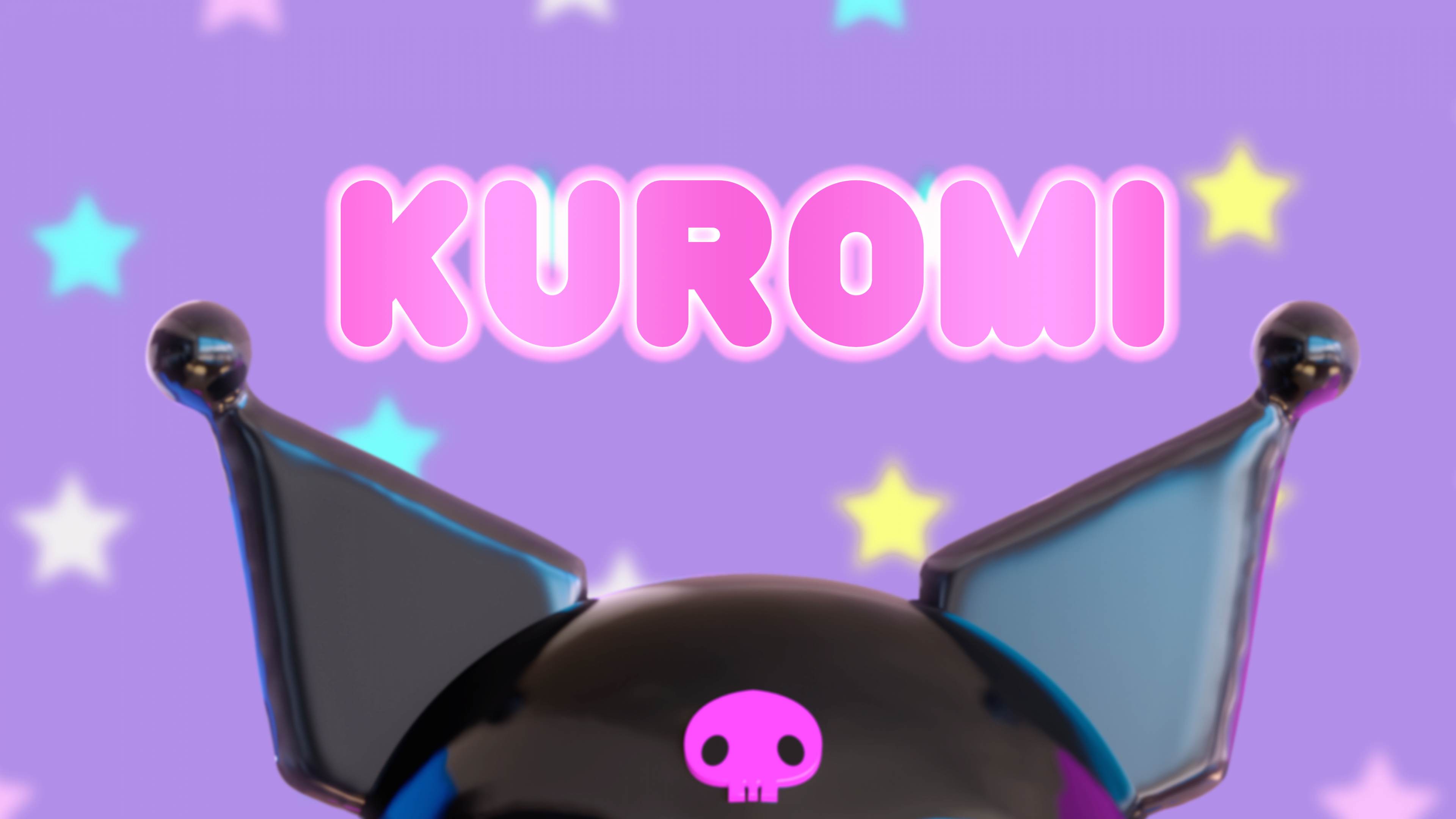 Kuromi Wallpaper 4K, 3D, Aesthetic