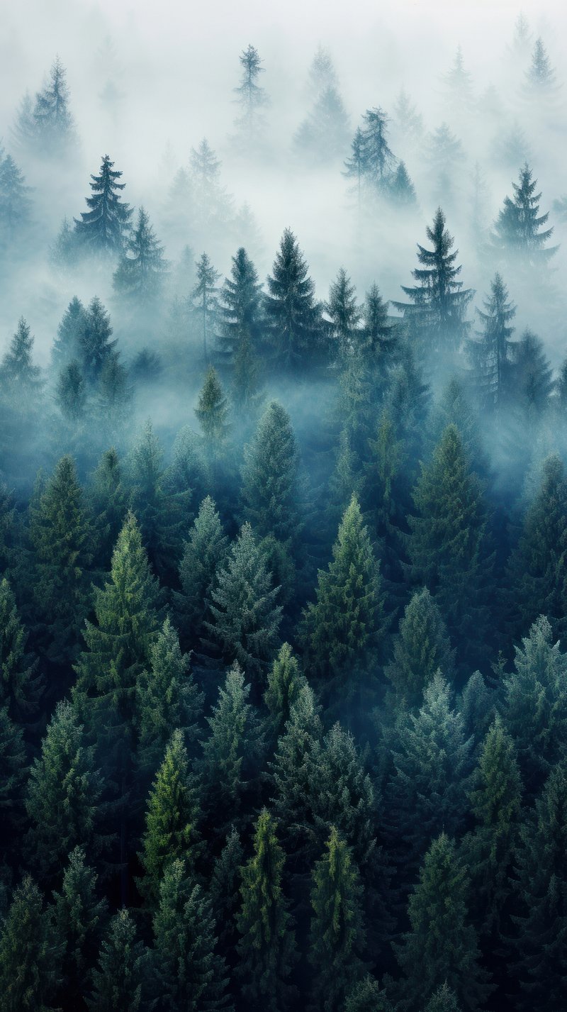 Foggy Forest Image. Free Photo, PNG